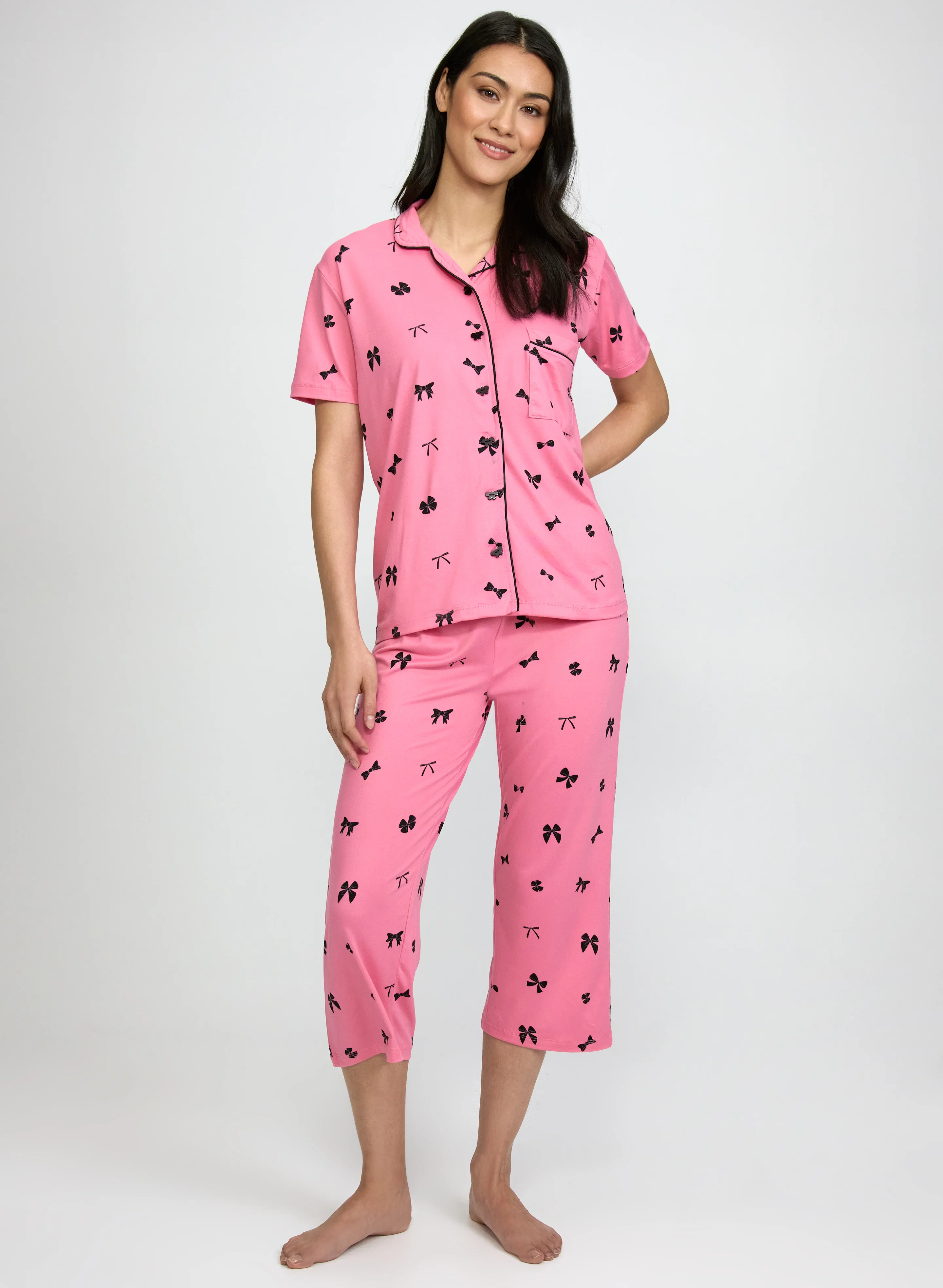 Bow Print Pyjama Set
