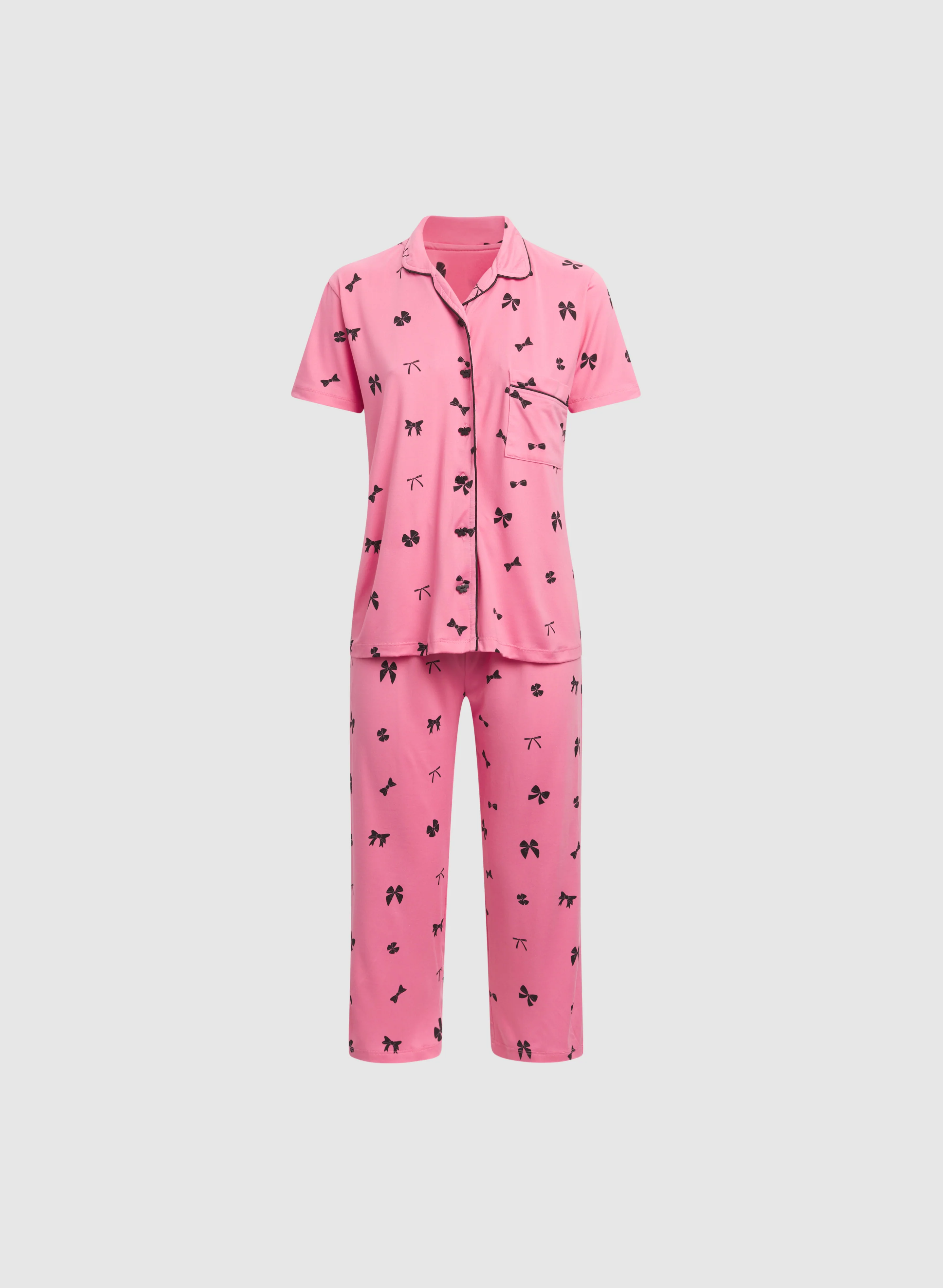 Bow Print Pyjama Set - Image 6