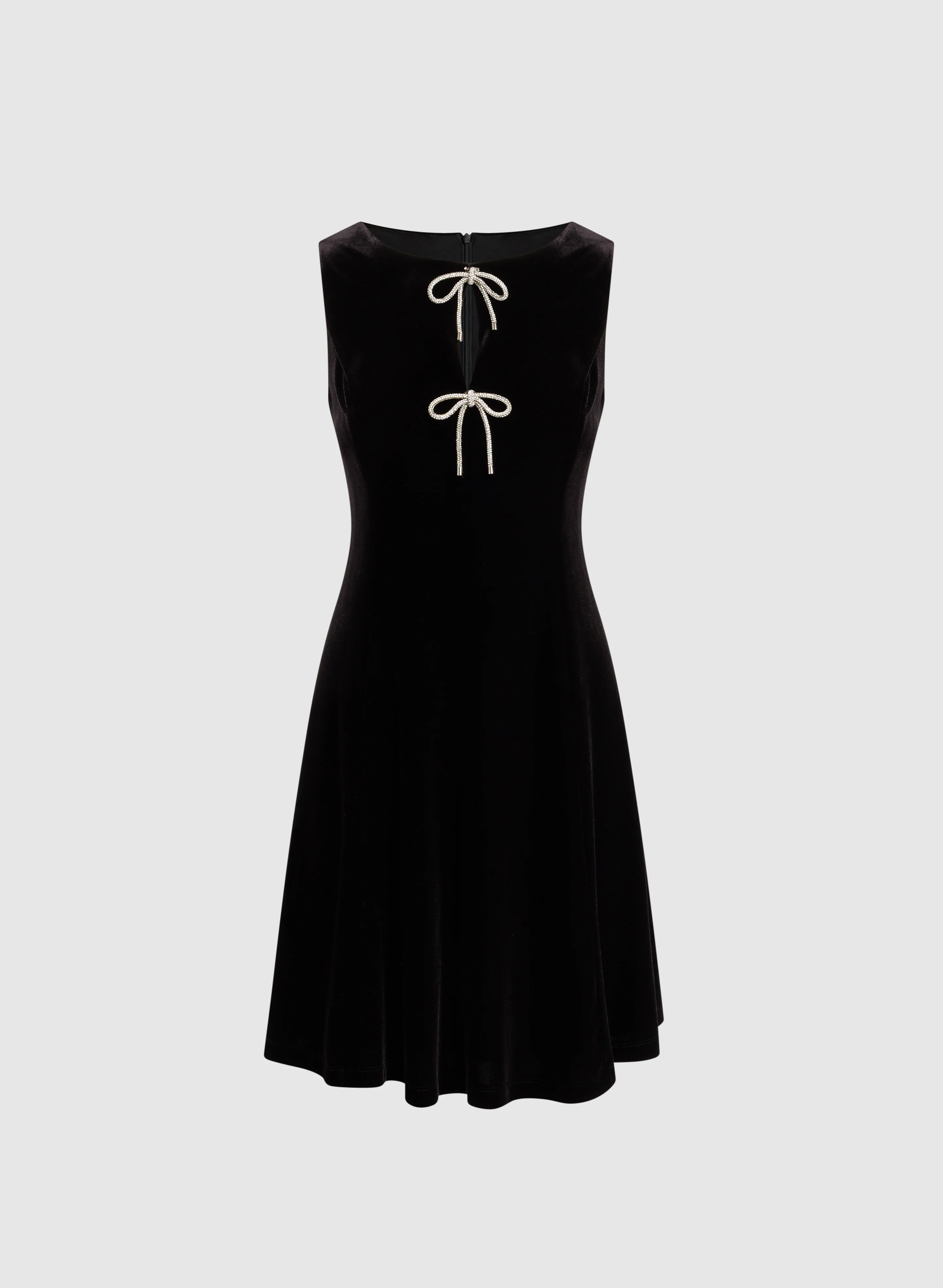Bow Velvet Dress - Image 6