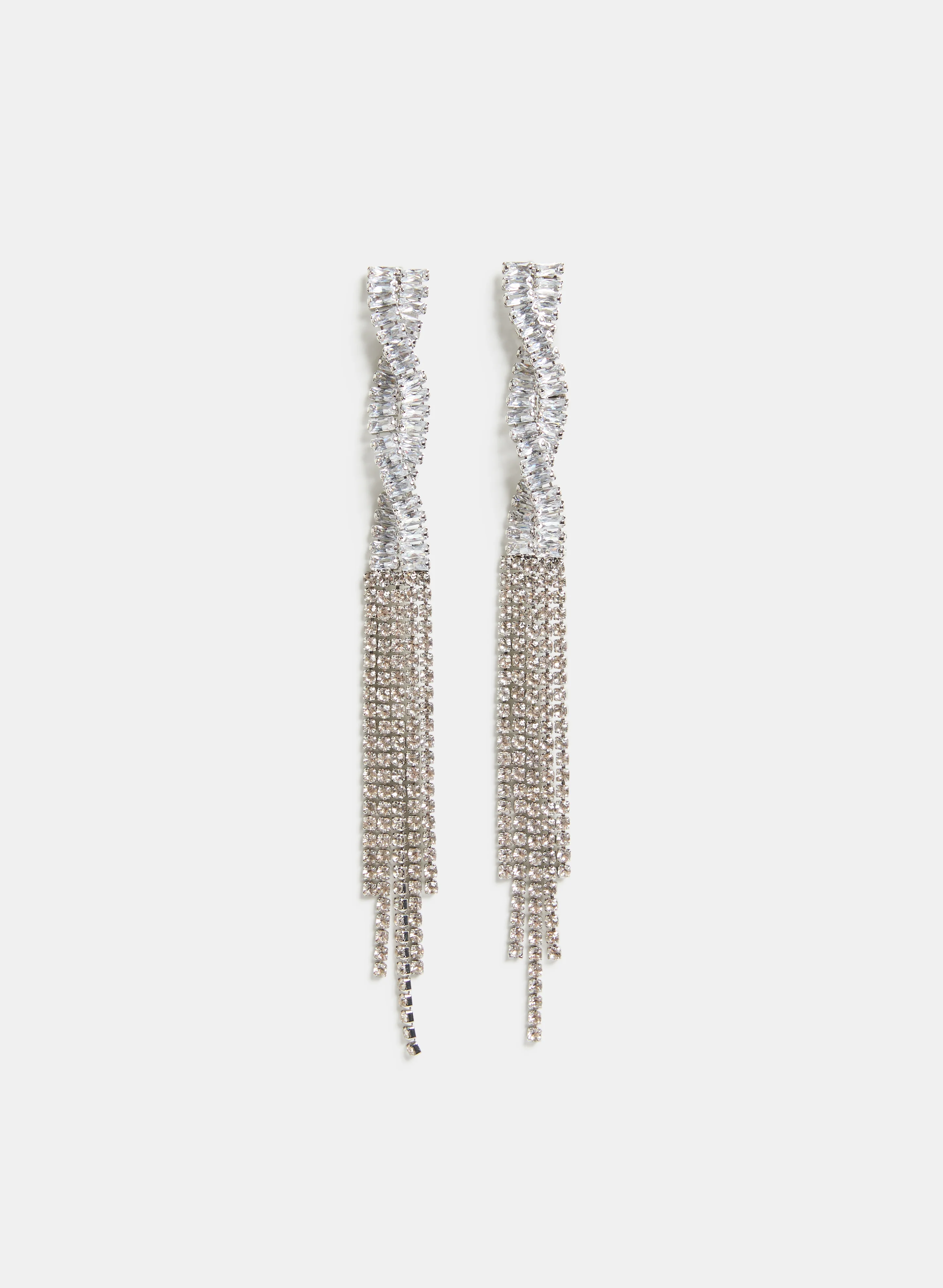 Braided Crystal Earrings