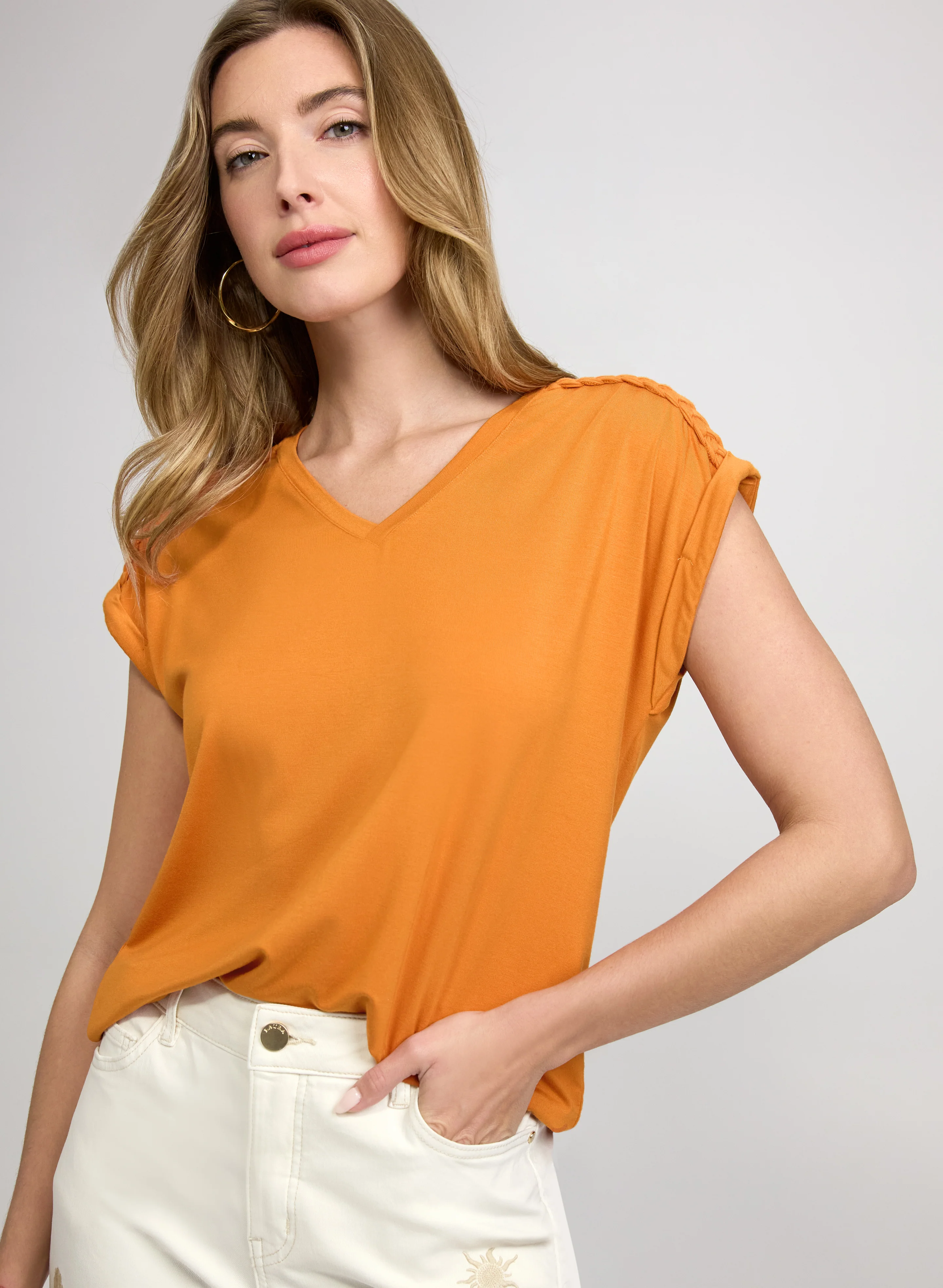 Braided Detail T-Shirt