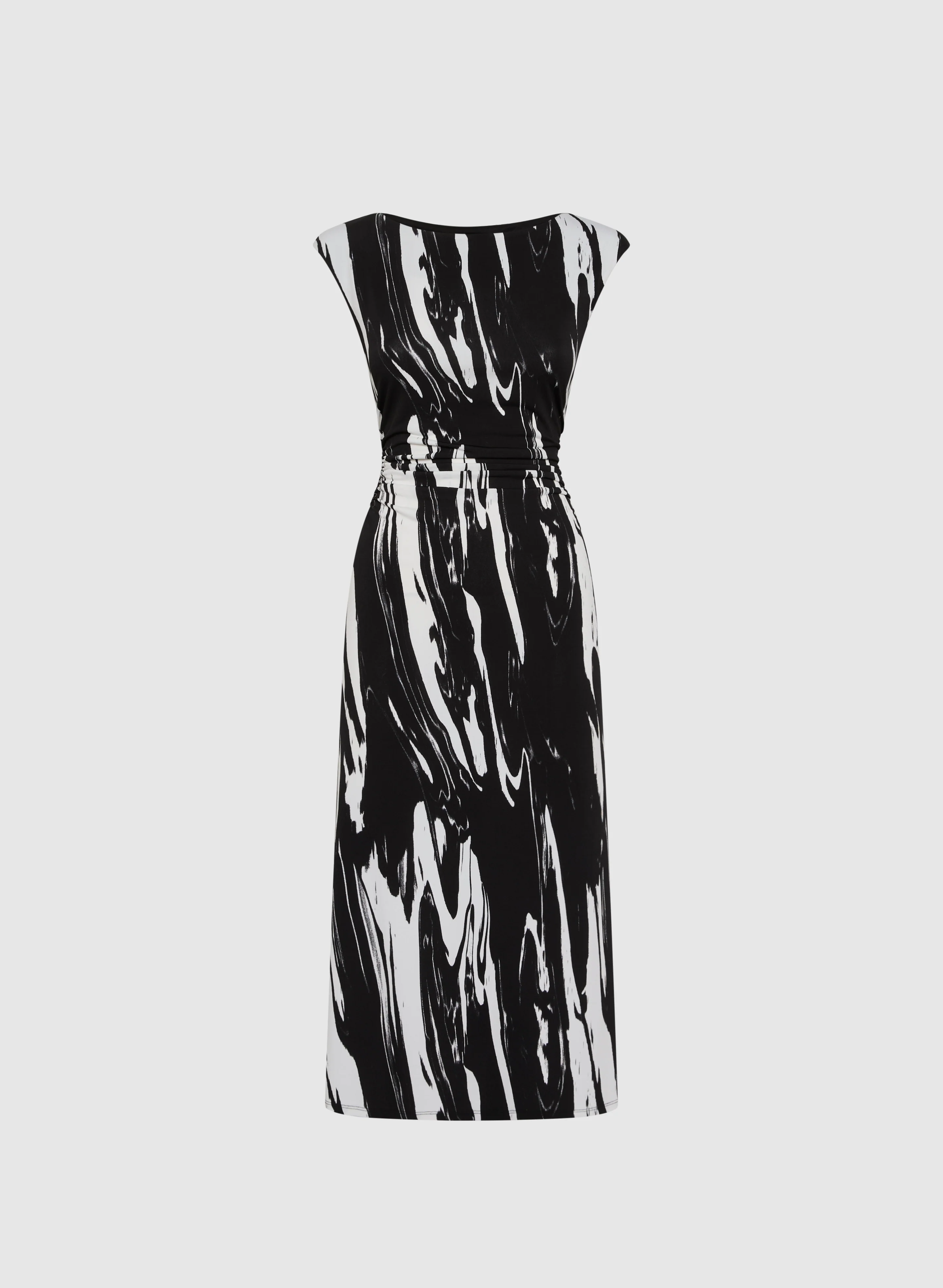 Brush Paint Print Dress - Image 5