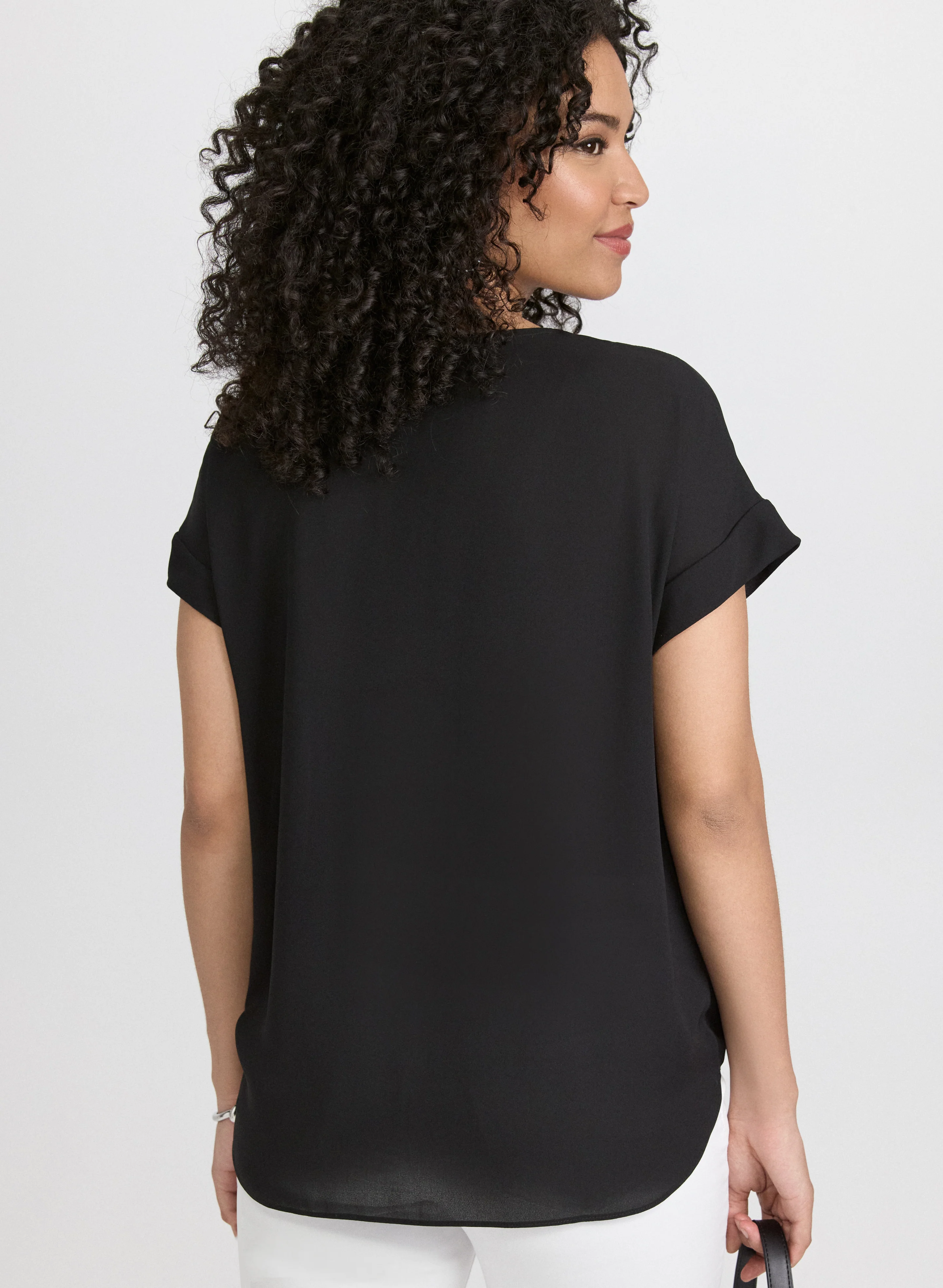 Bubble Hem Blouse - Image 4
