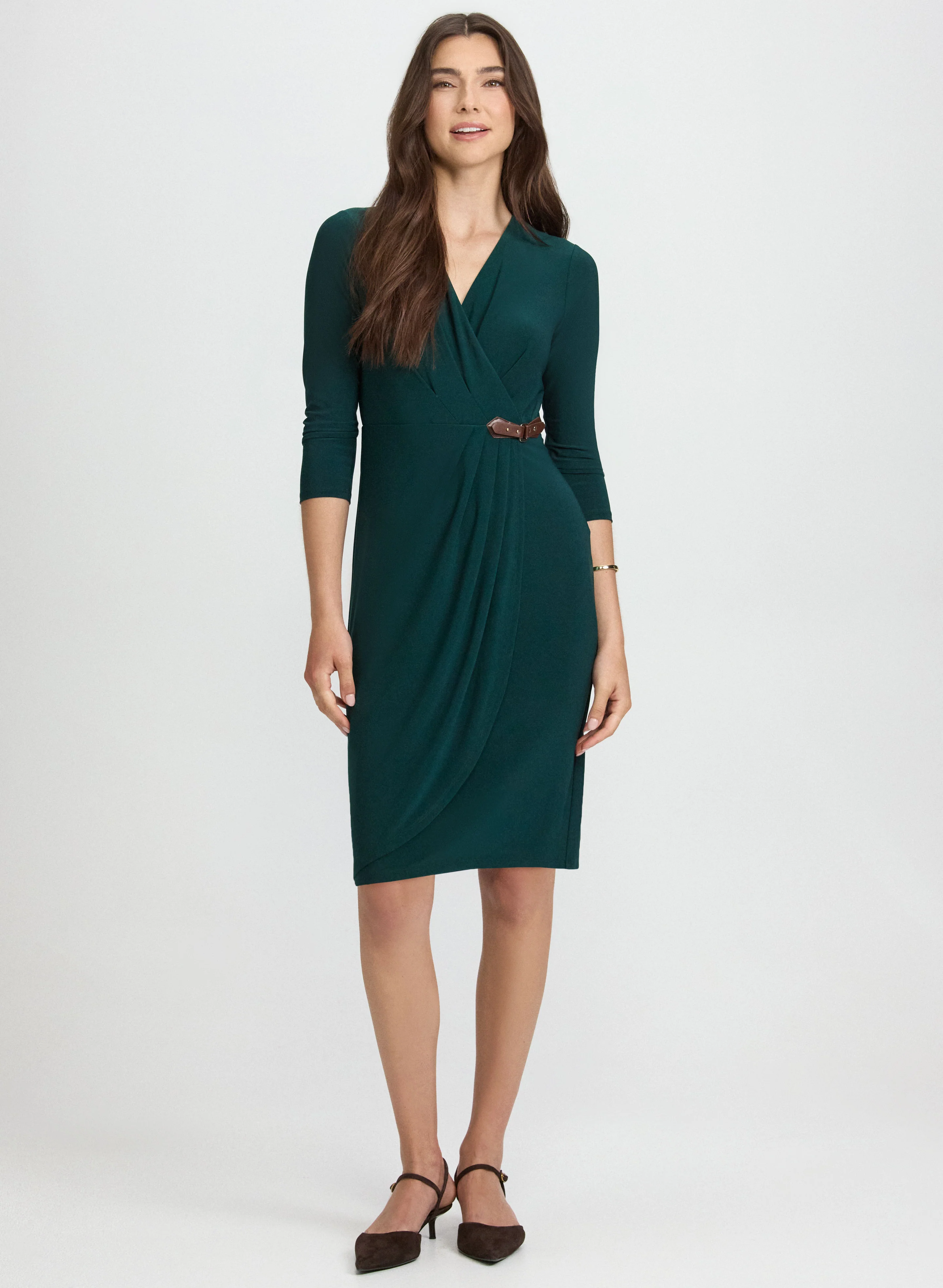 Buckled Tab Detail Dress - Image 2