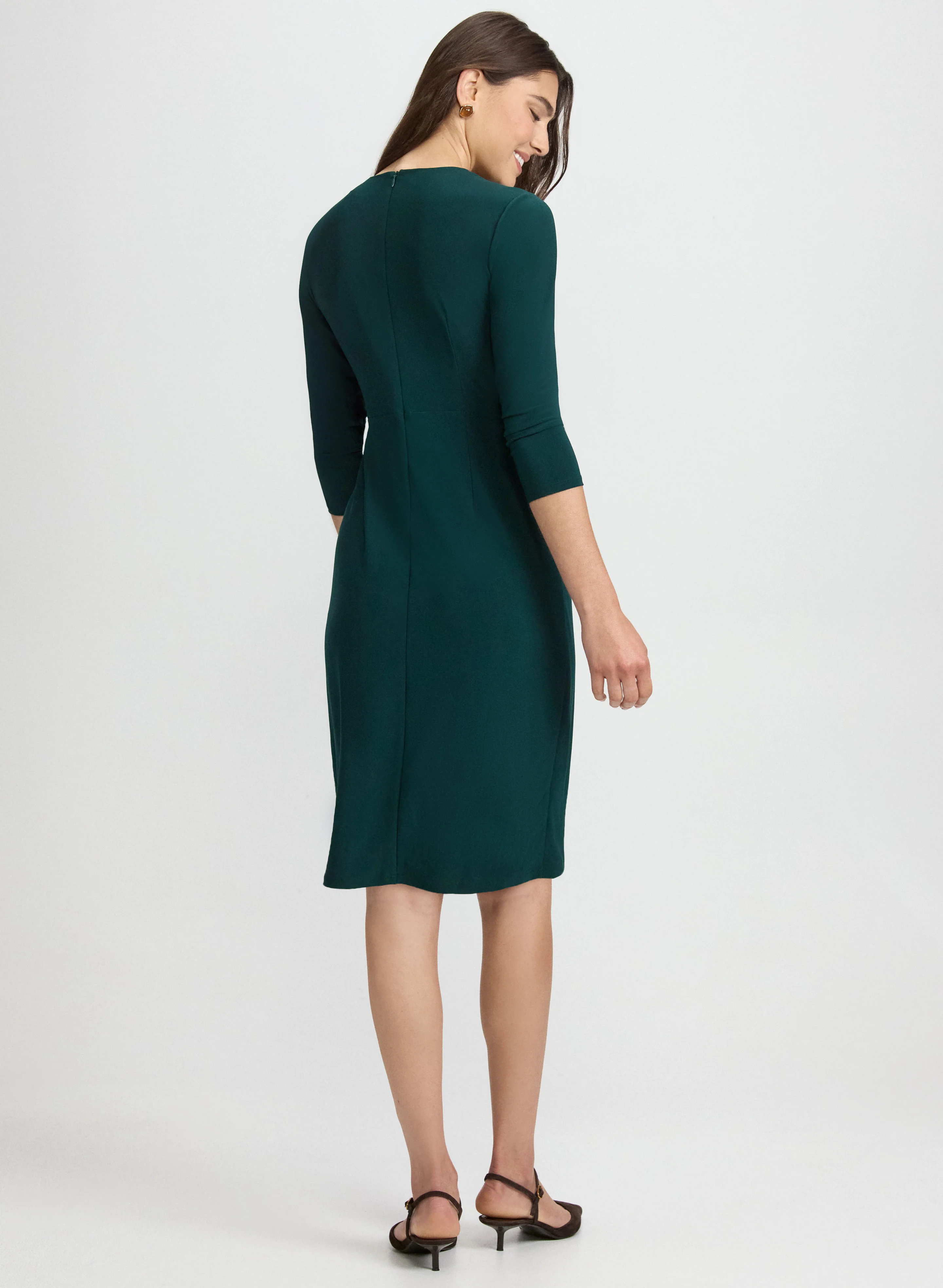 Buckled Tab Detail Dress - Image 3