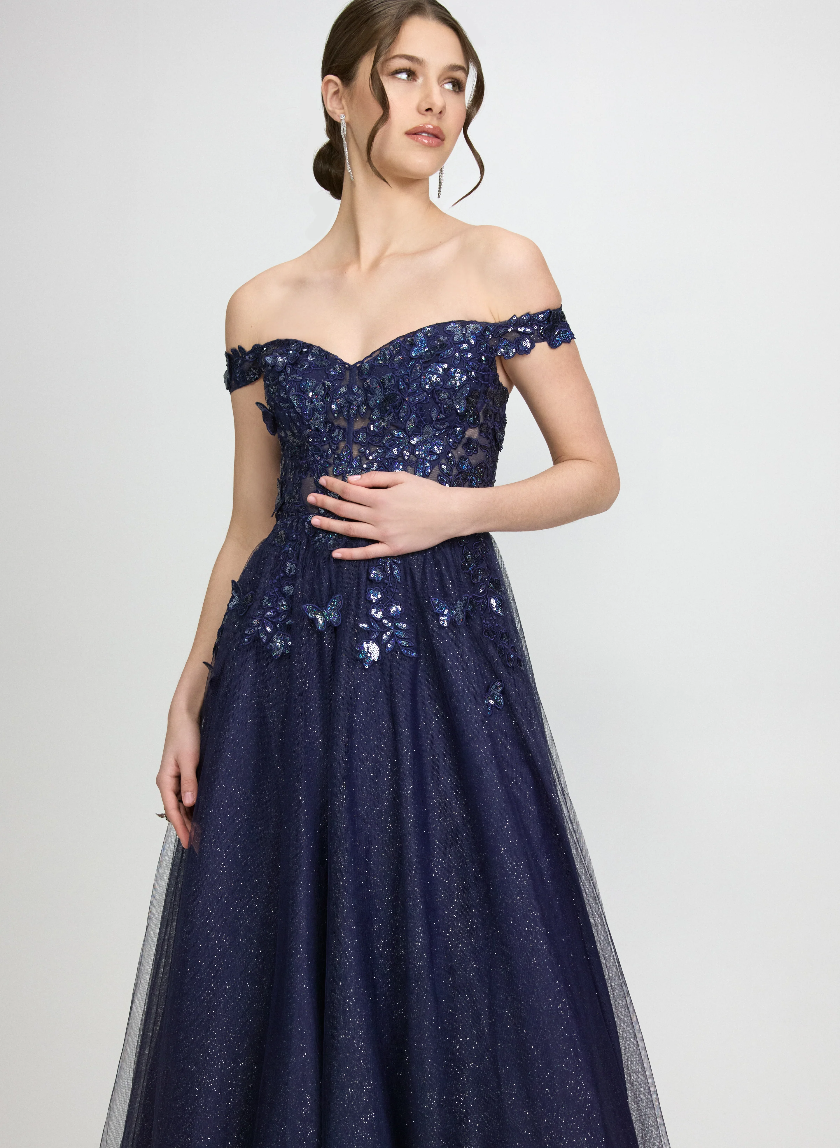 Butterfly Applique Ballgown - Image 5