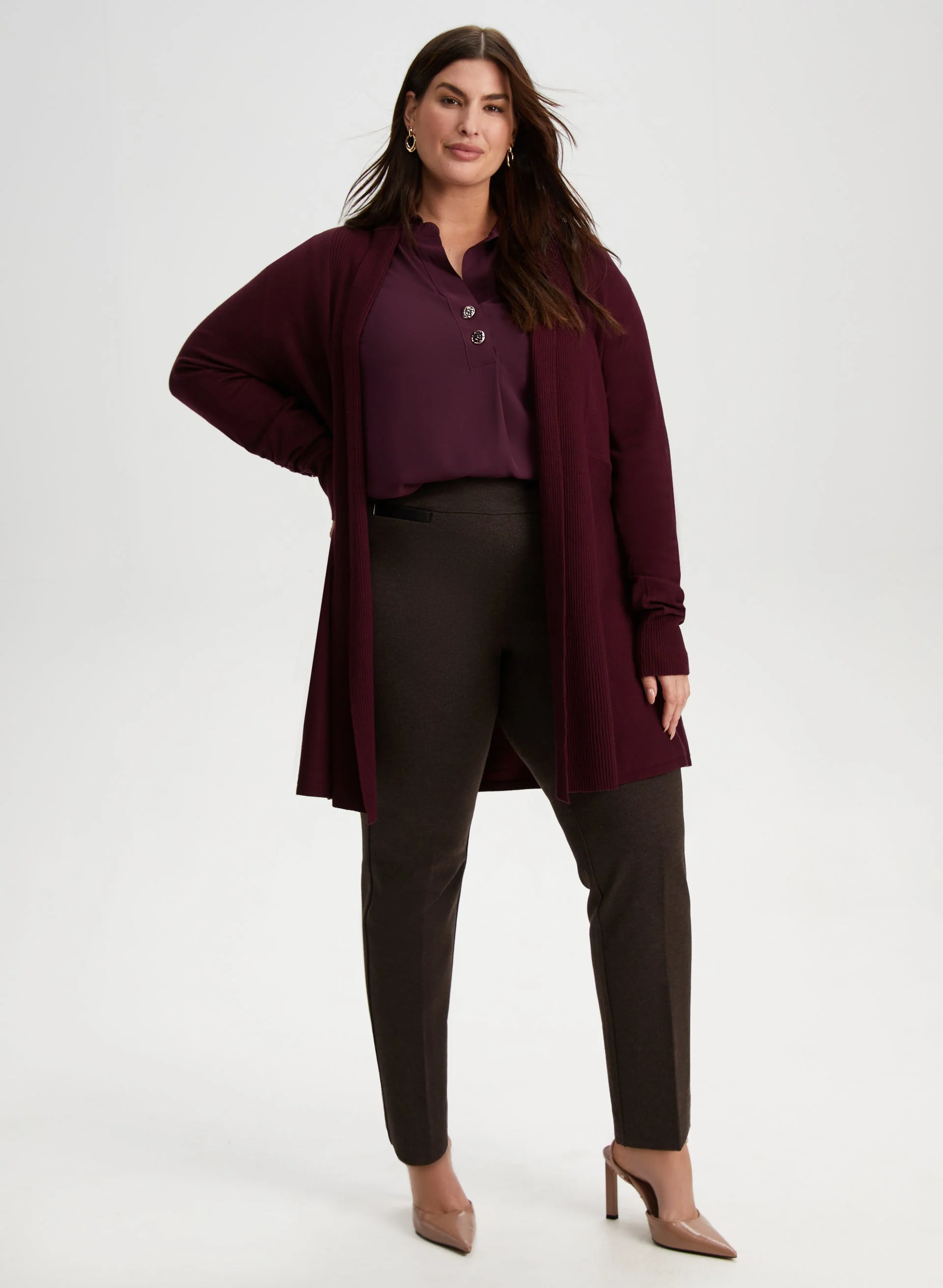 Button Detail Cardigan - Image 3