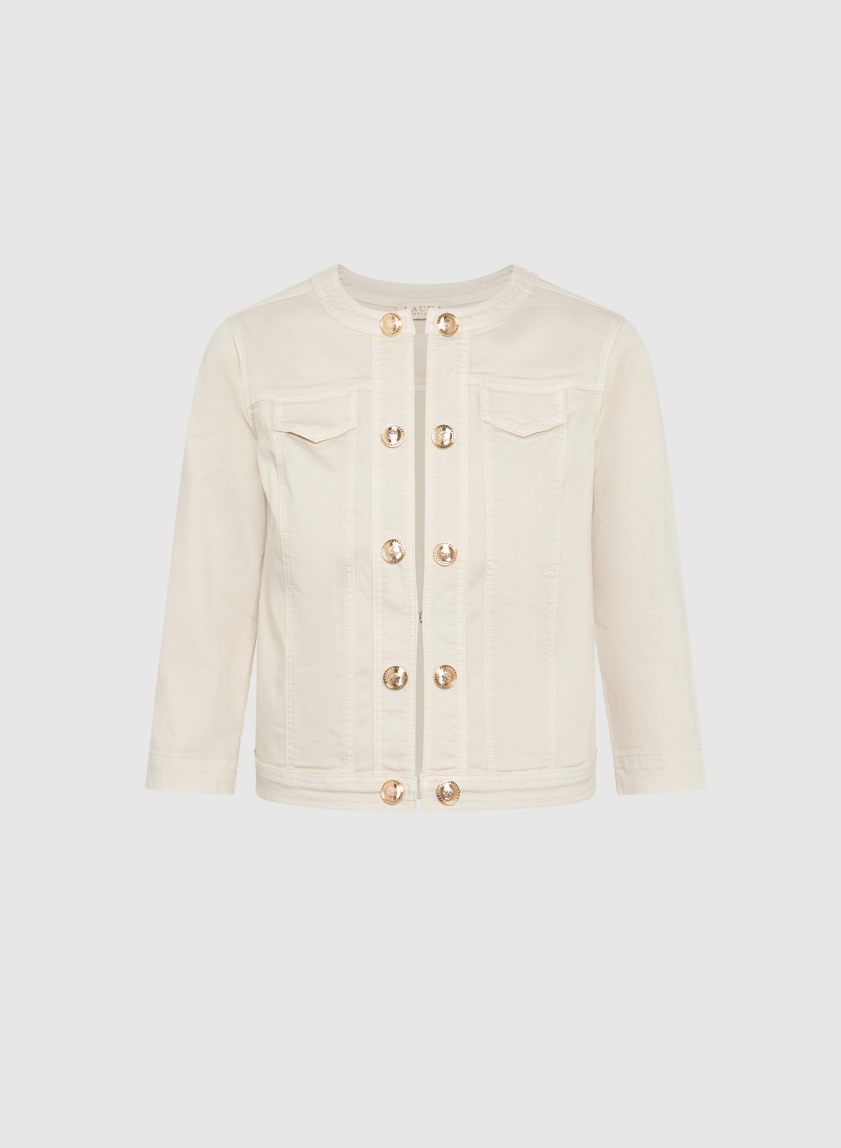 Button Detail Denim Jacket - Image 6