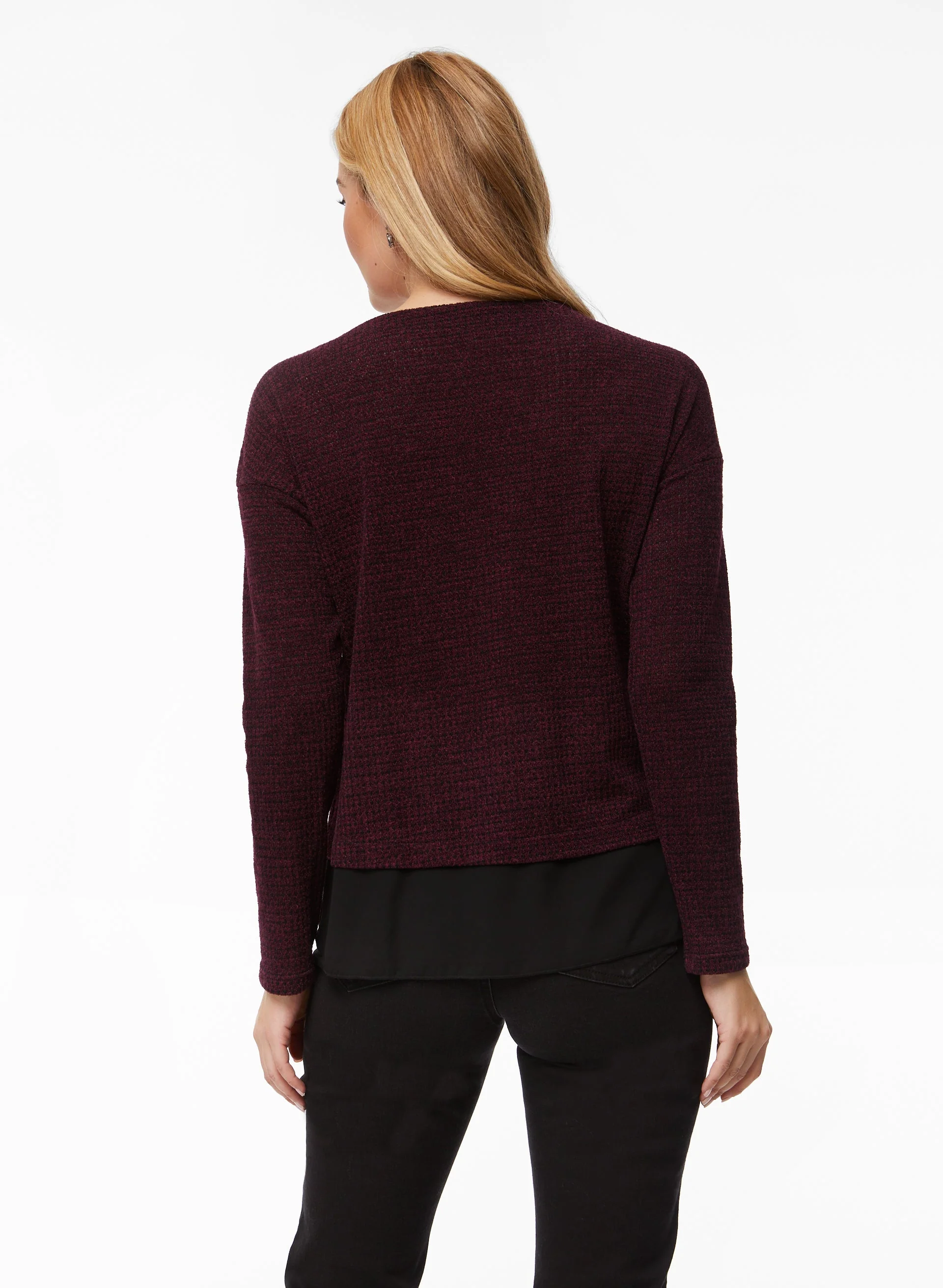 Button Detail Fooler Sweater - Image 4