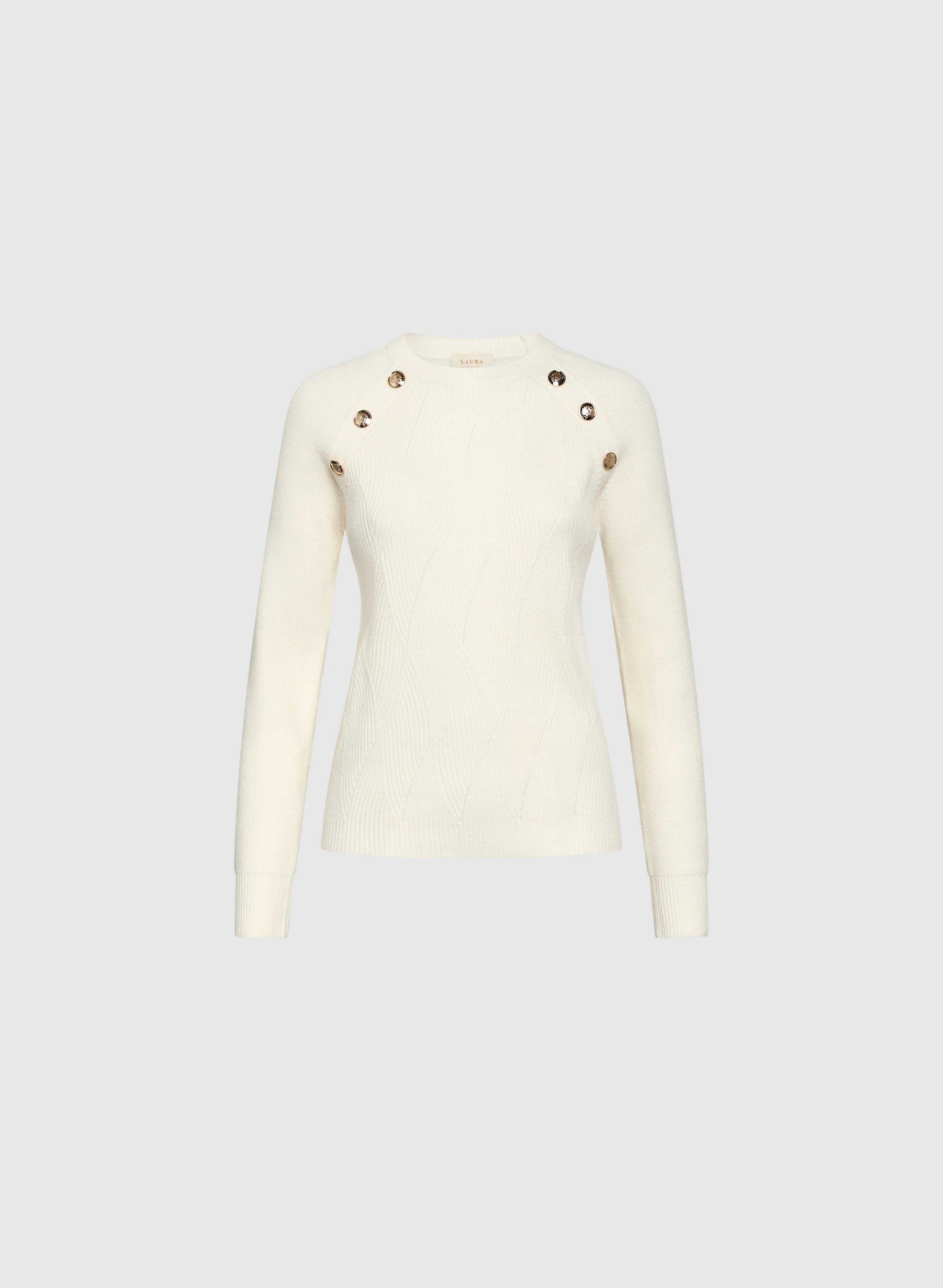 Button Detail Long Sleeve Sweater - Image 6