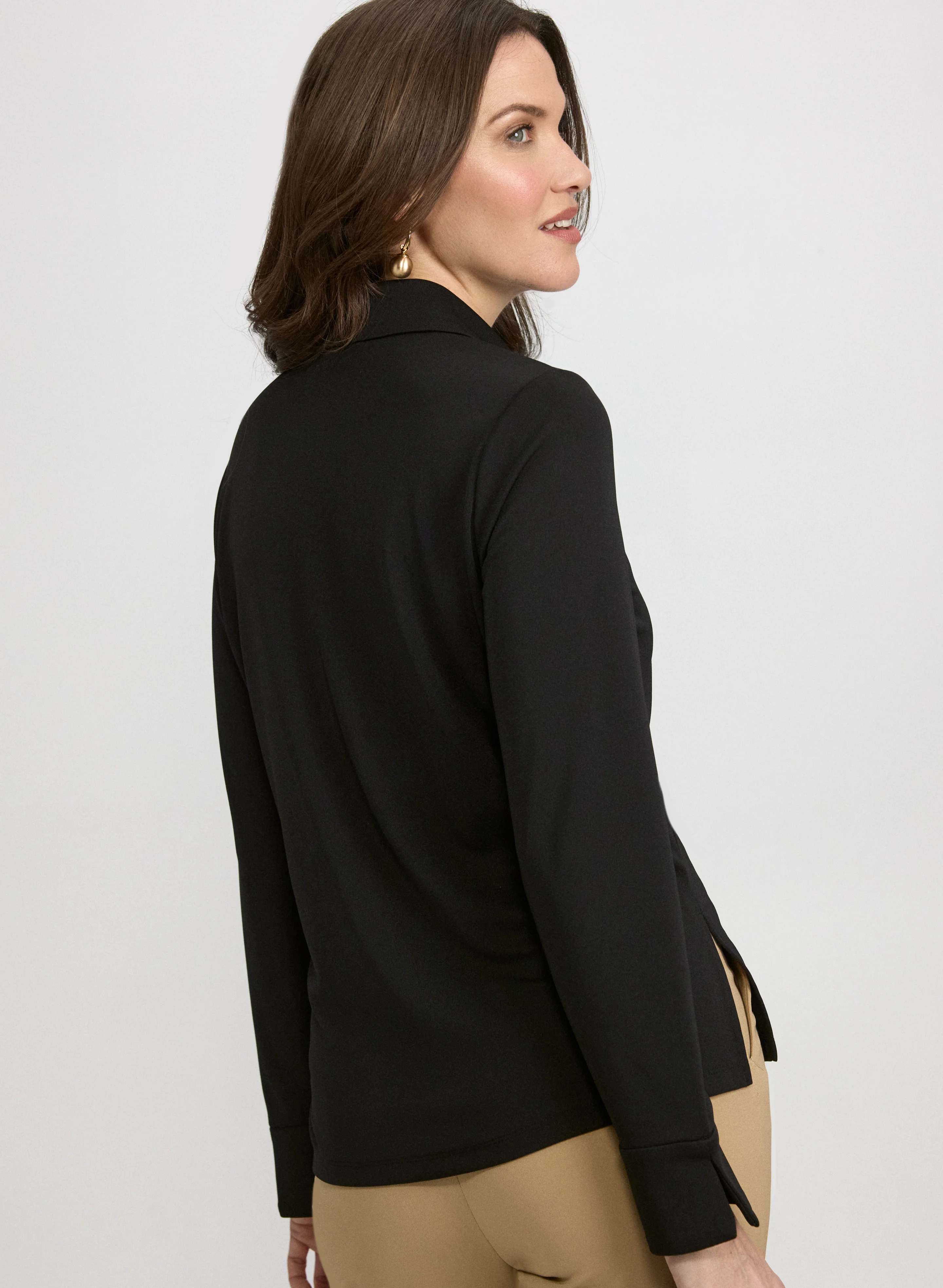 Button Down Jersey Top - Image 5