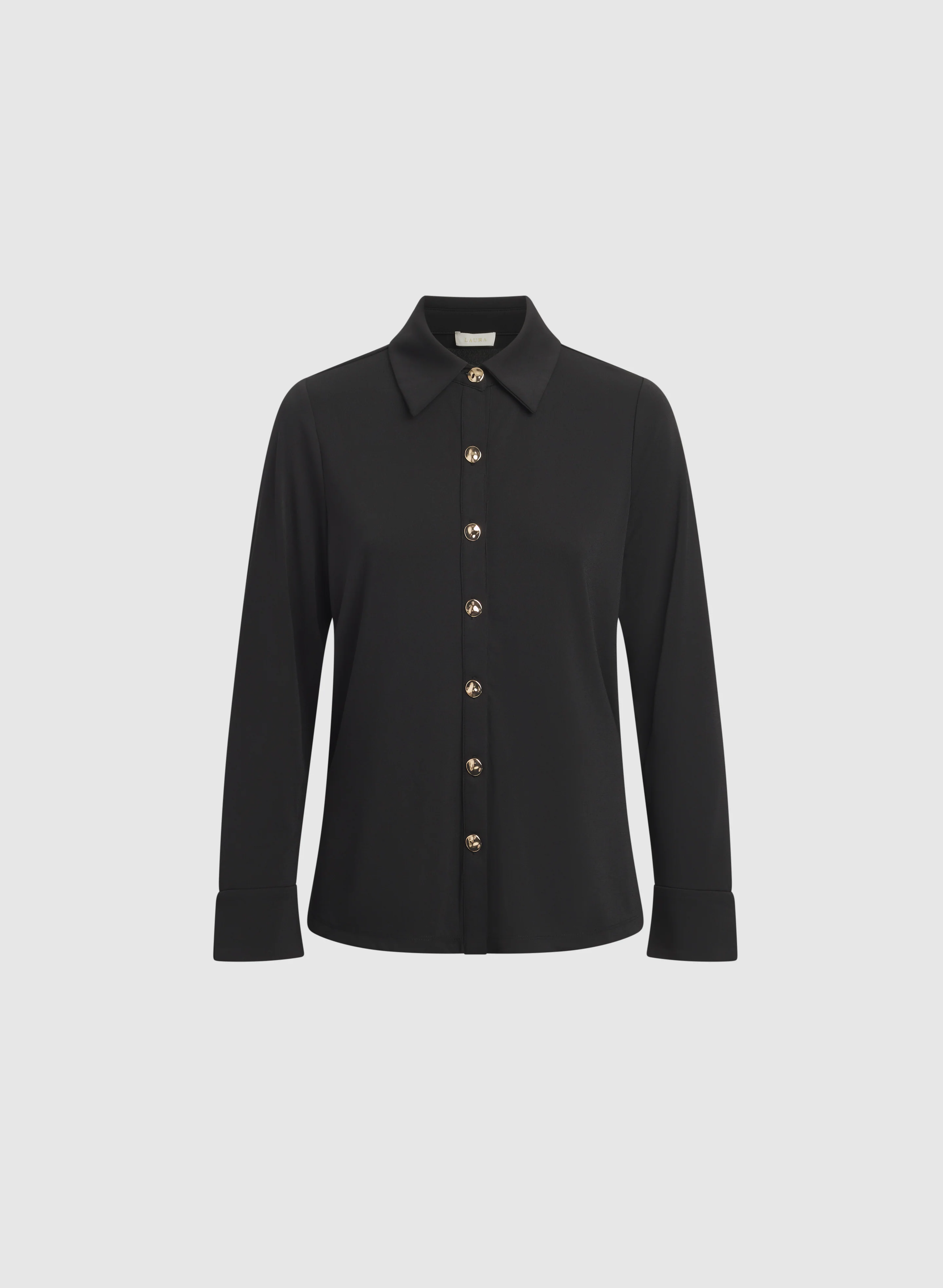 Button Down Jersey Top - Image 6