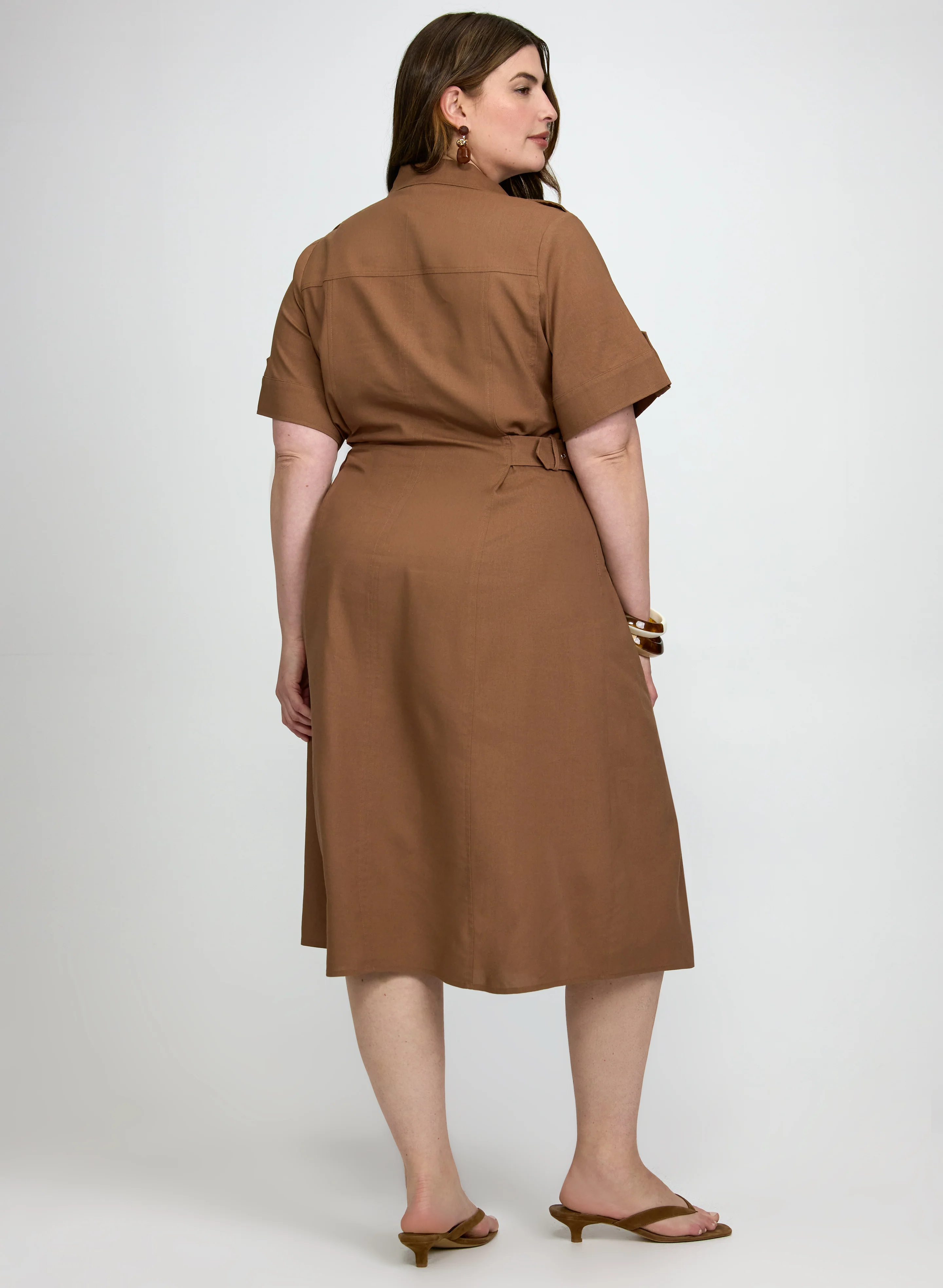 Button-Down Midi Dress - Image 4