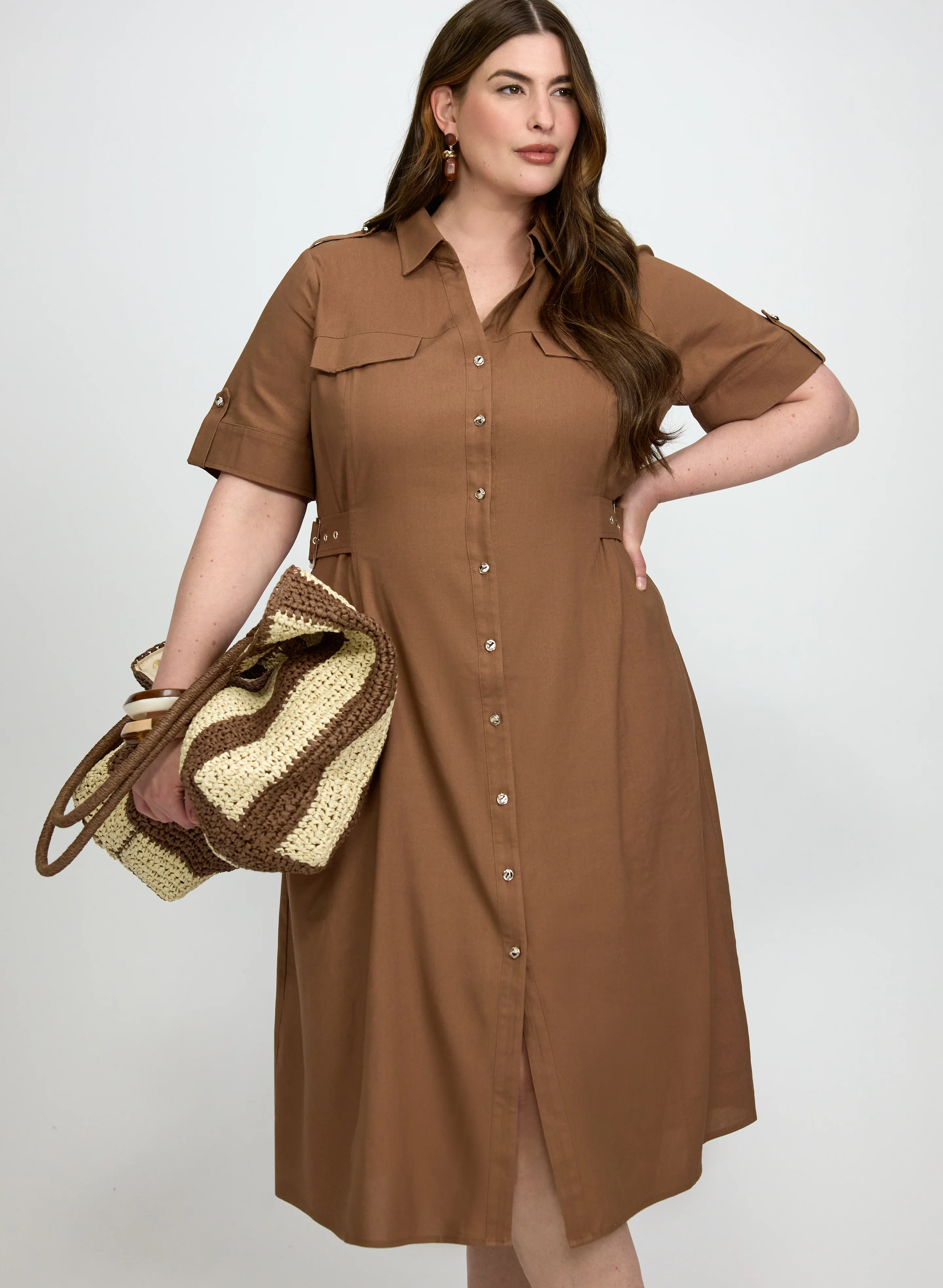 Button-Down Midi Dress - Image 5