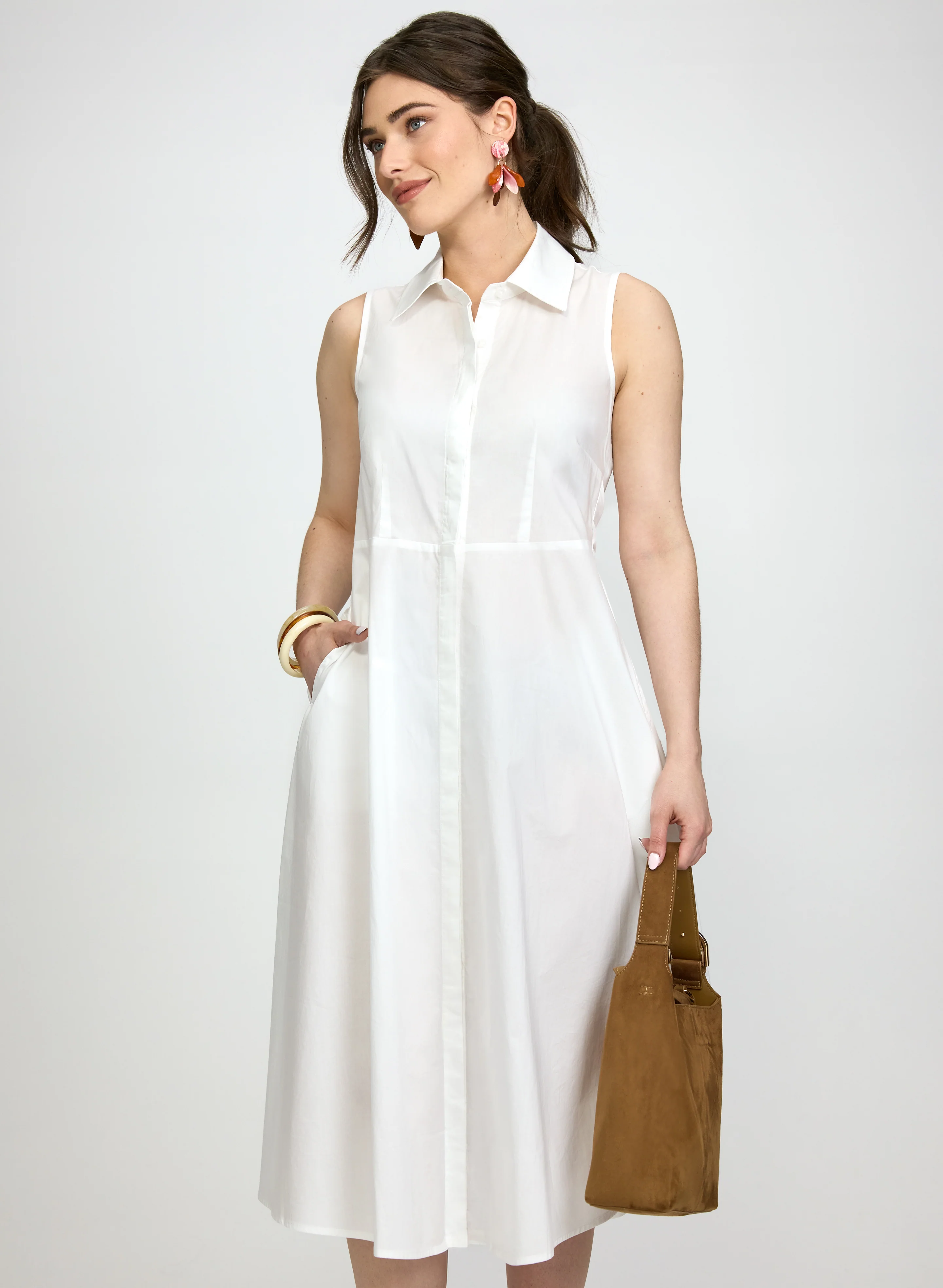 Button-Down Shirt Dress - Image 3