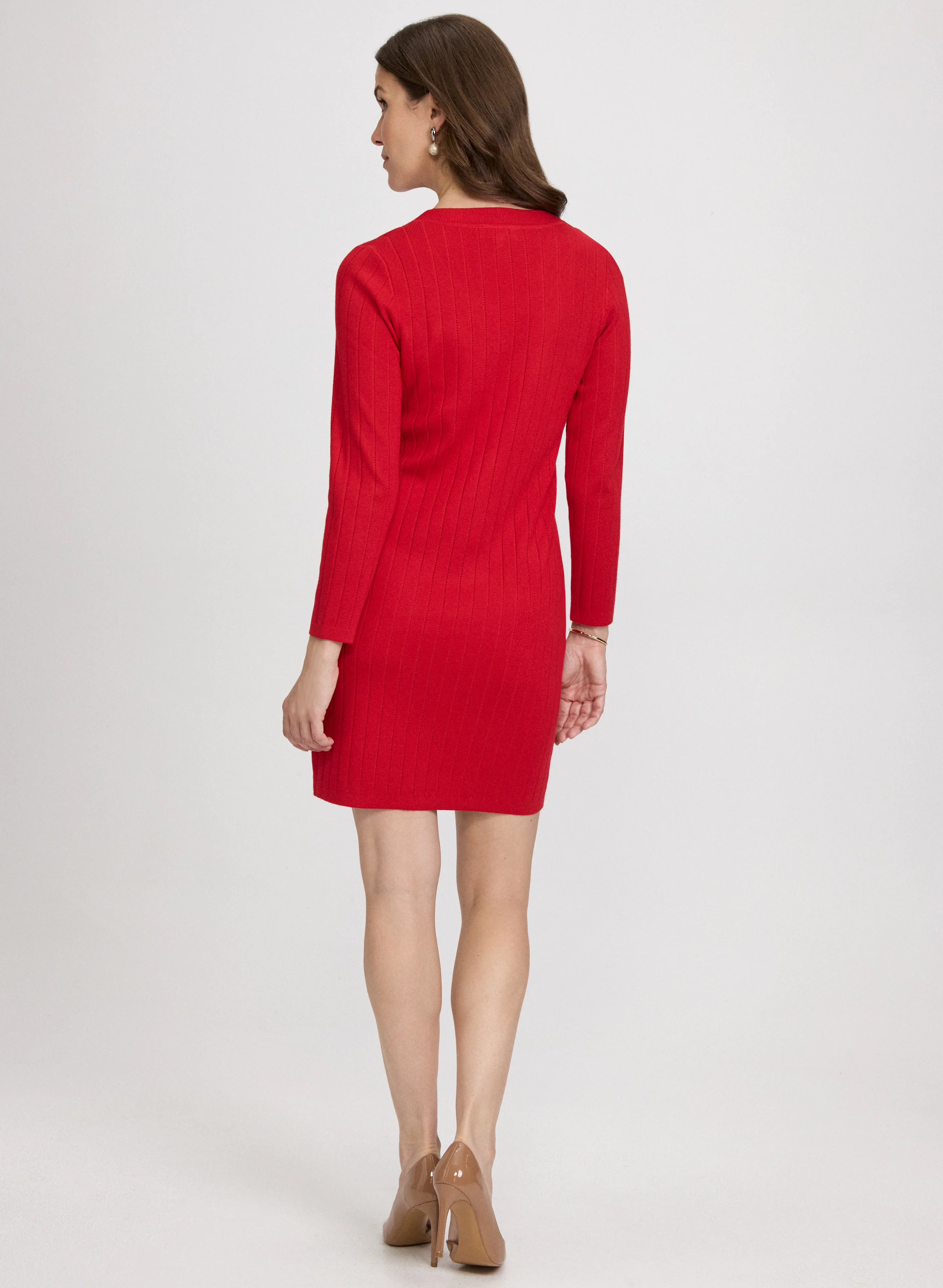 Button-Down Sweater Dress - Image 3
