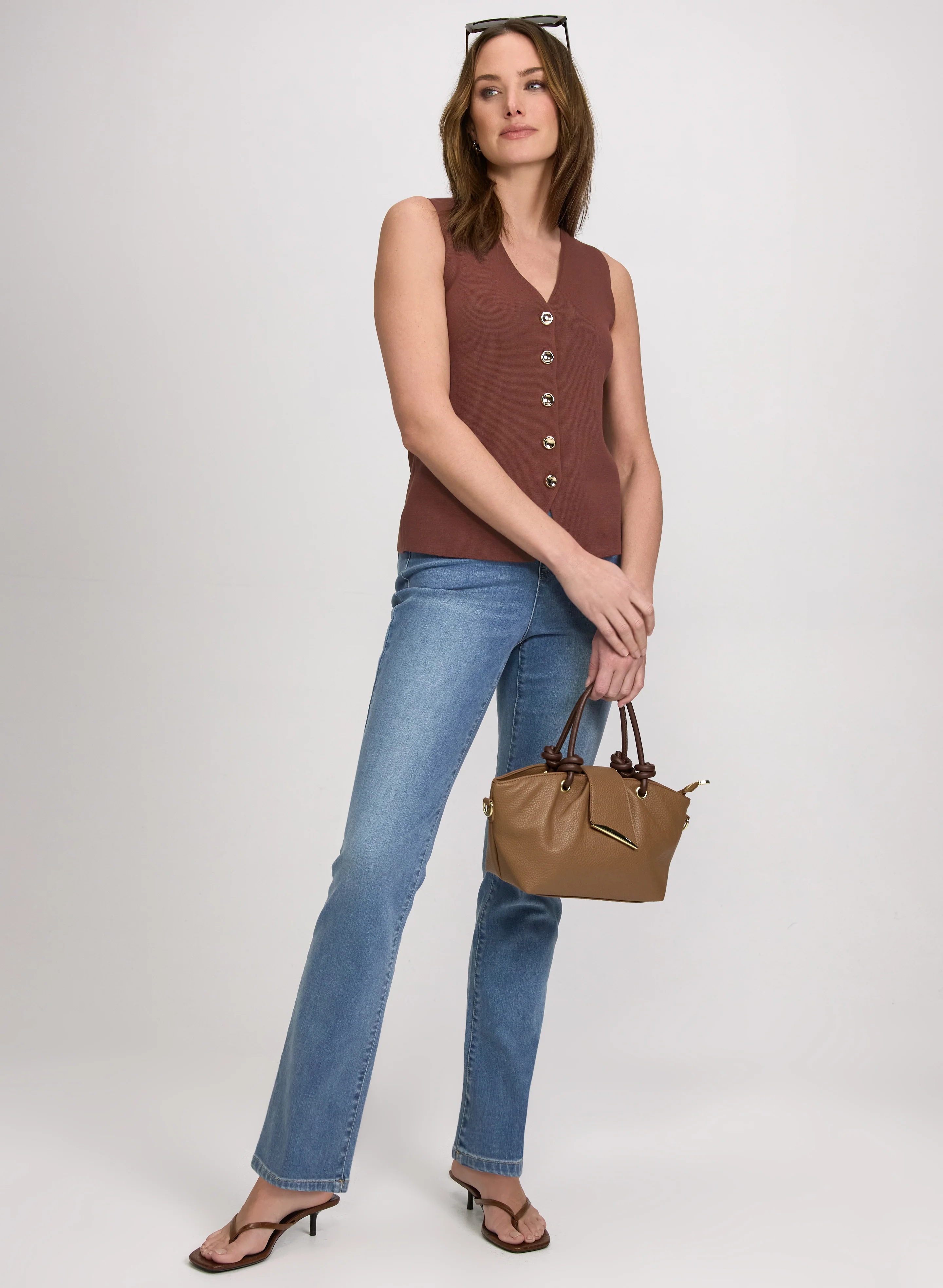 Button Knit Vest - Image 4