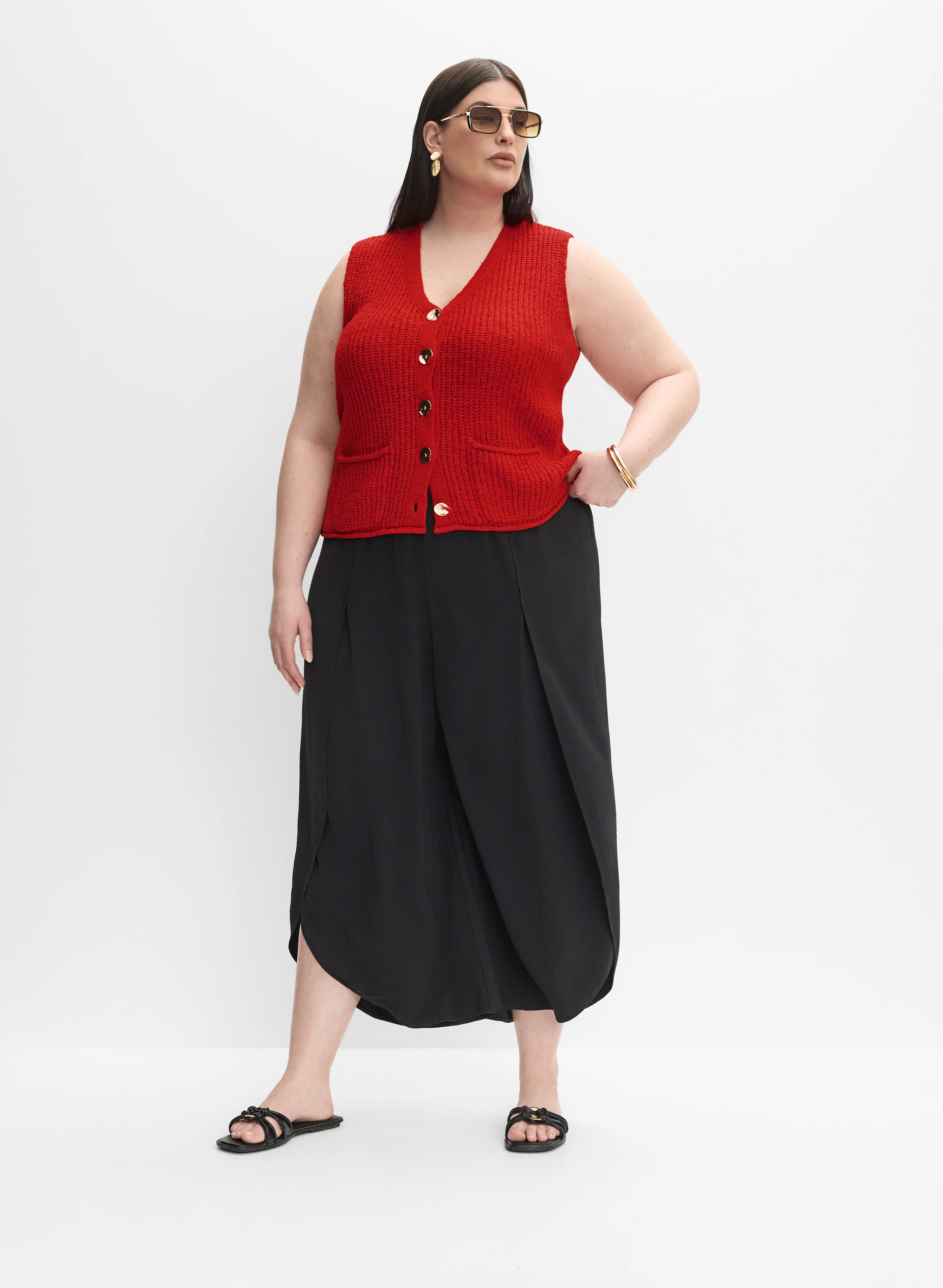 Melanie Lyne - Button Vest Cardigan - Image 2