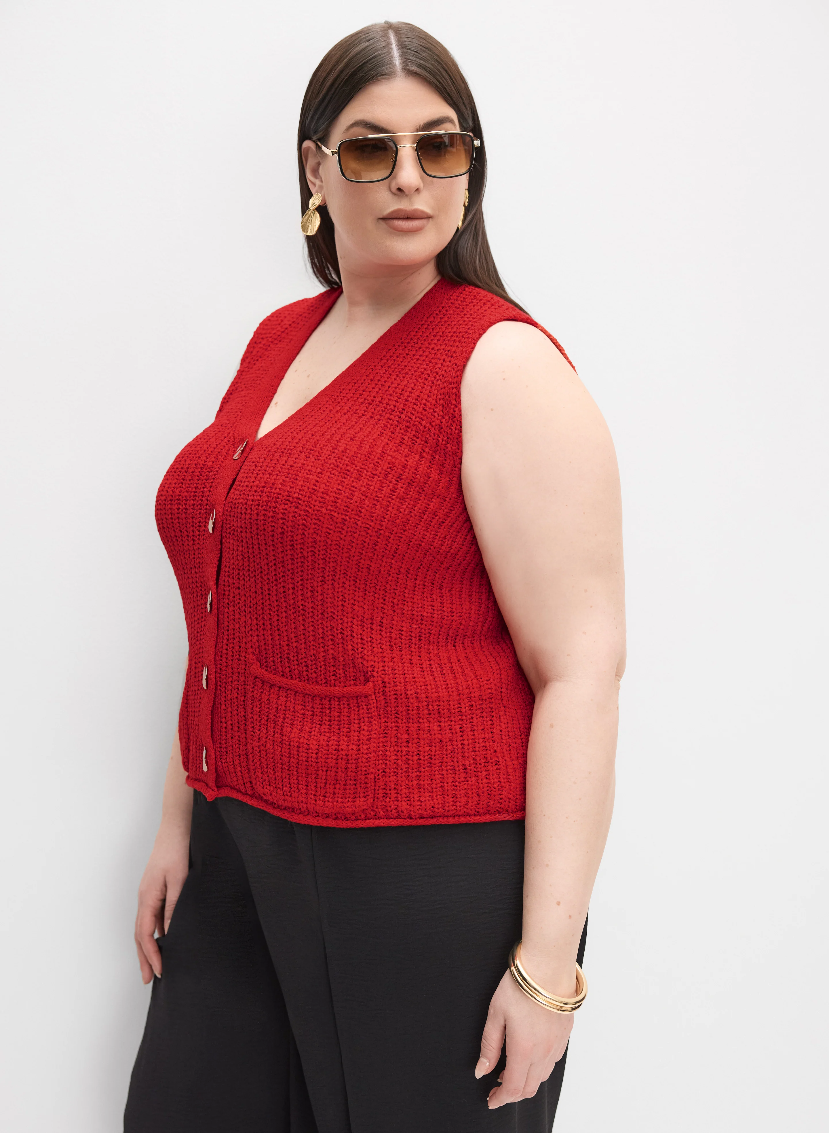Melanie Lyne - Button Vest Cardigan - Image 4