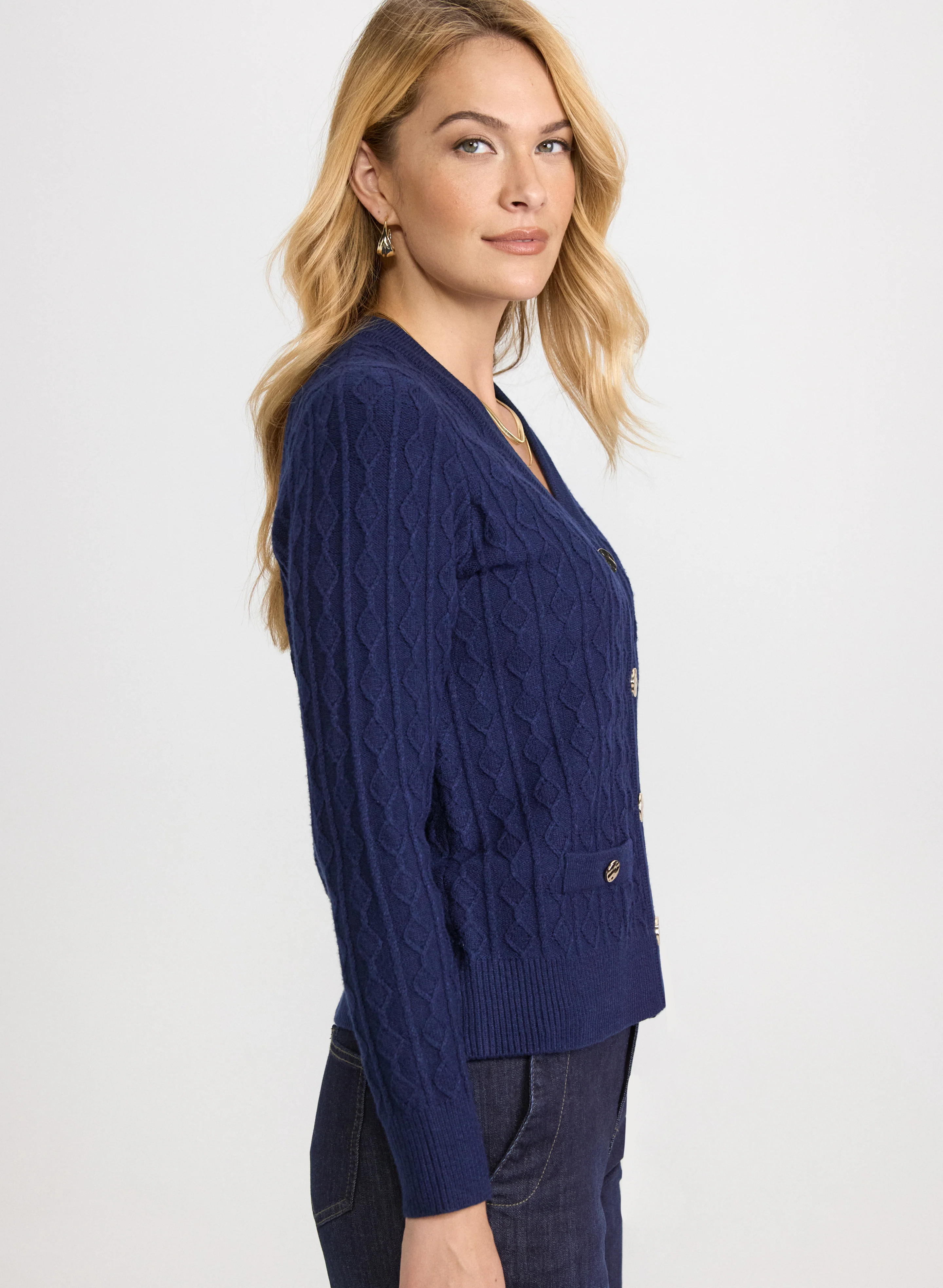 Cable Knit Cardigan - Image 2
