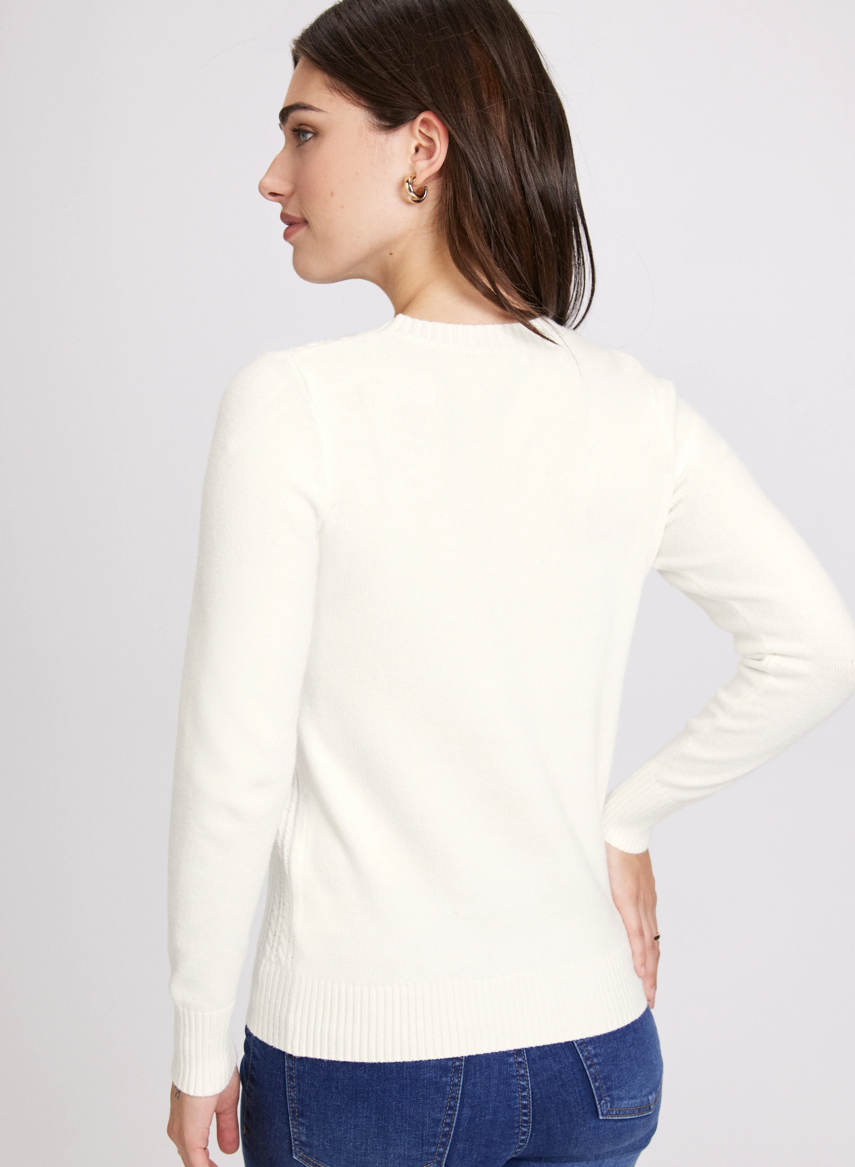 Cable Knit Sweater - Image 4