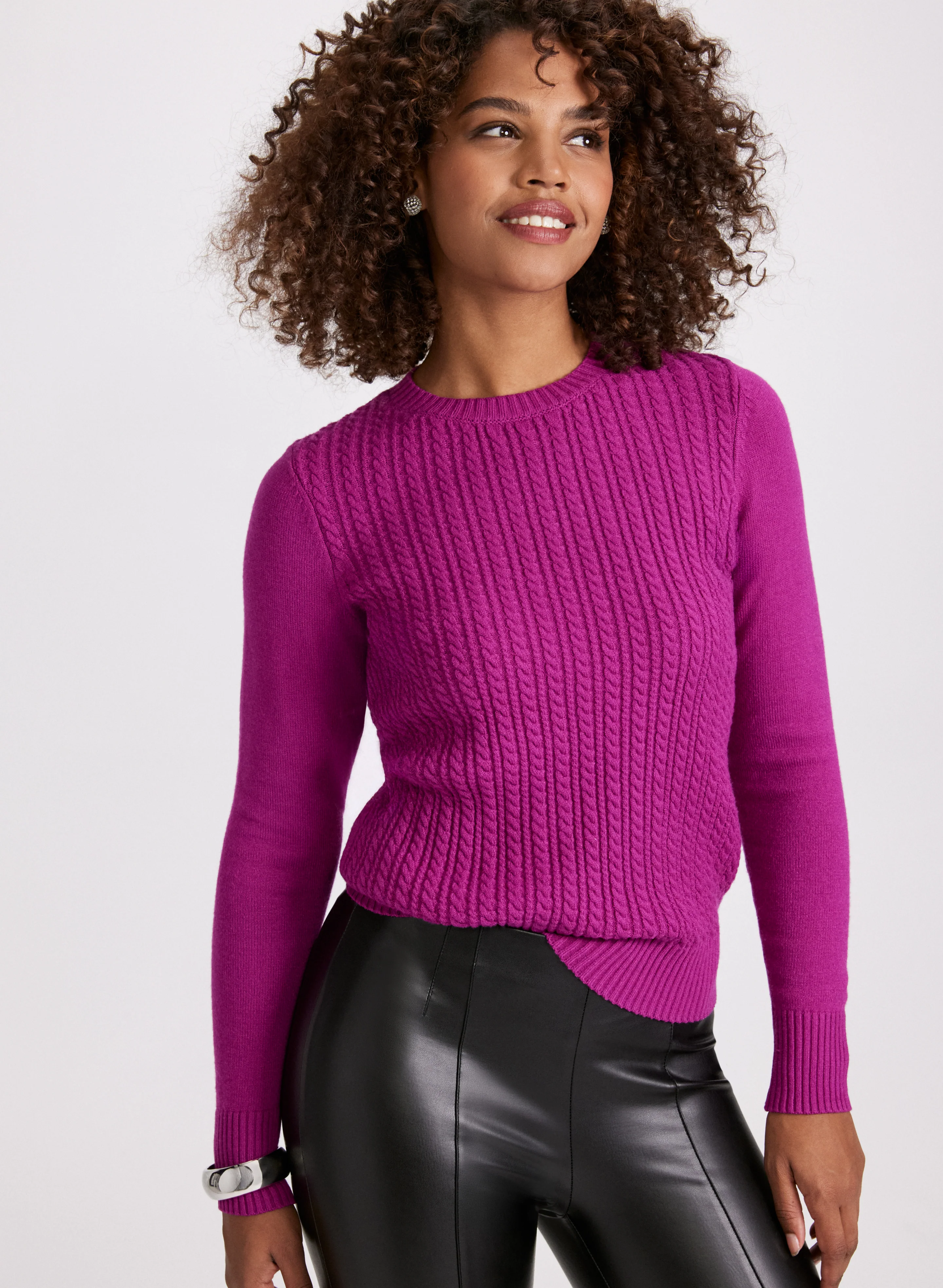 Cable Knit Sweater - Image 2