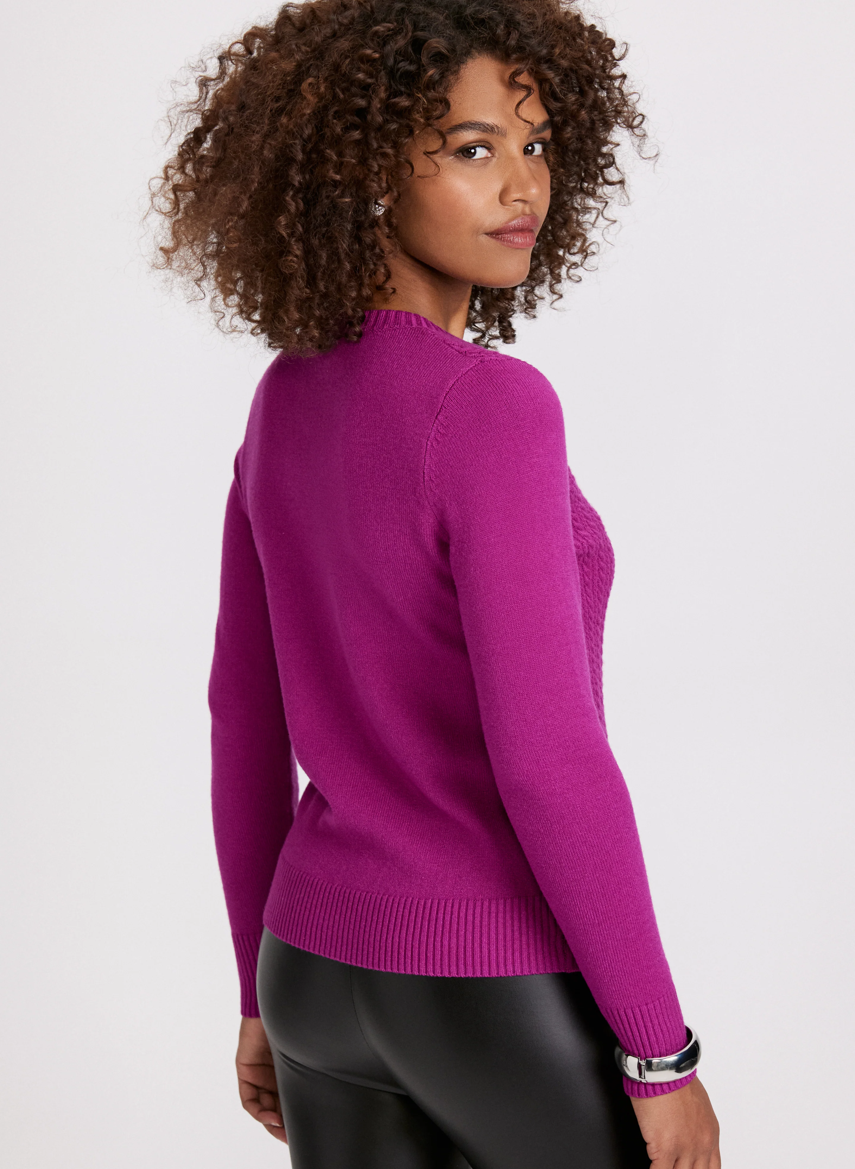 Cable Knit Sweater - Image 4