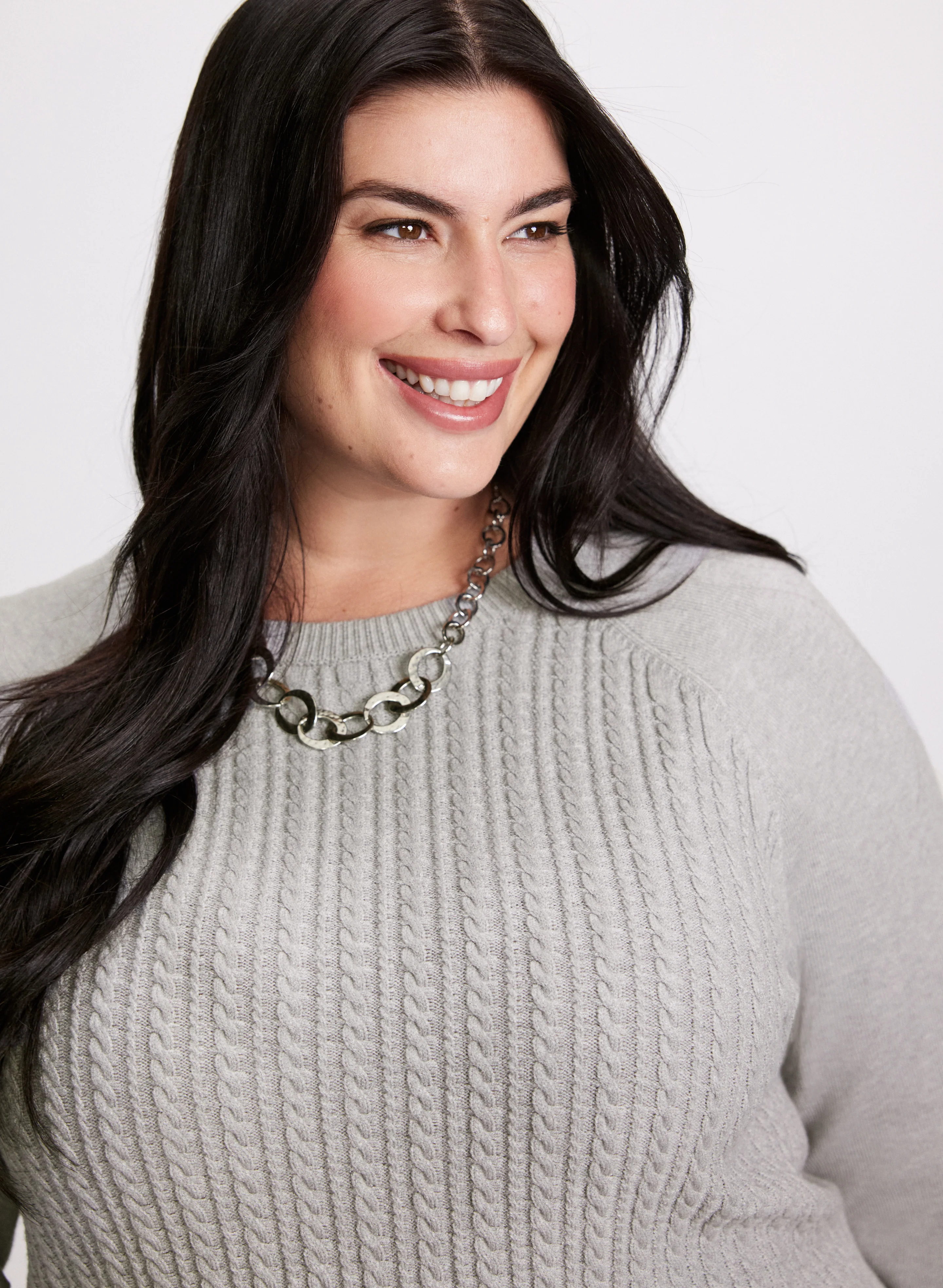 Cable Knit Tunic Sweater - Image 4