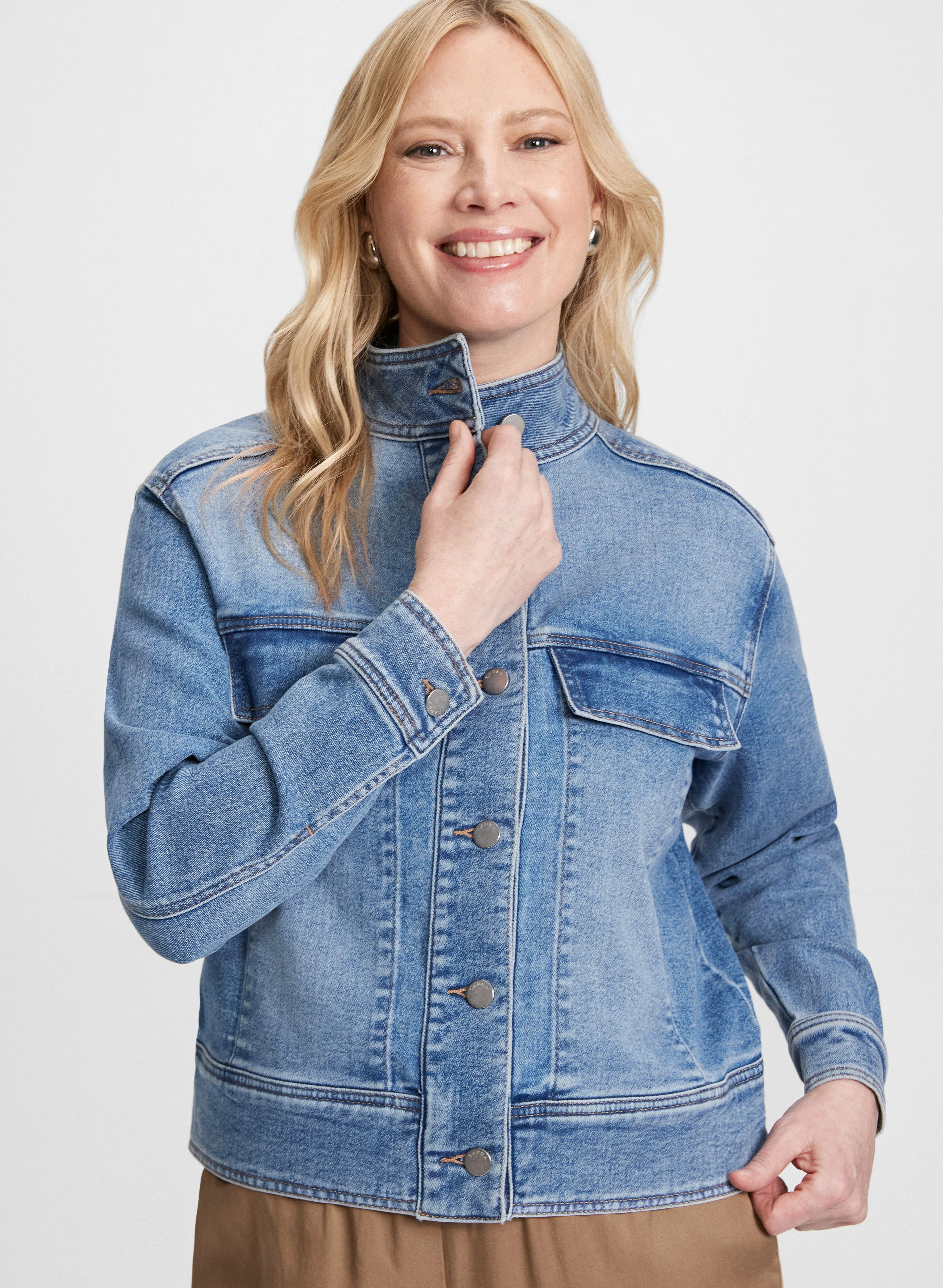 Cargo Pocket Denim Jacket - Image 8