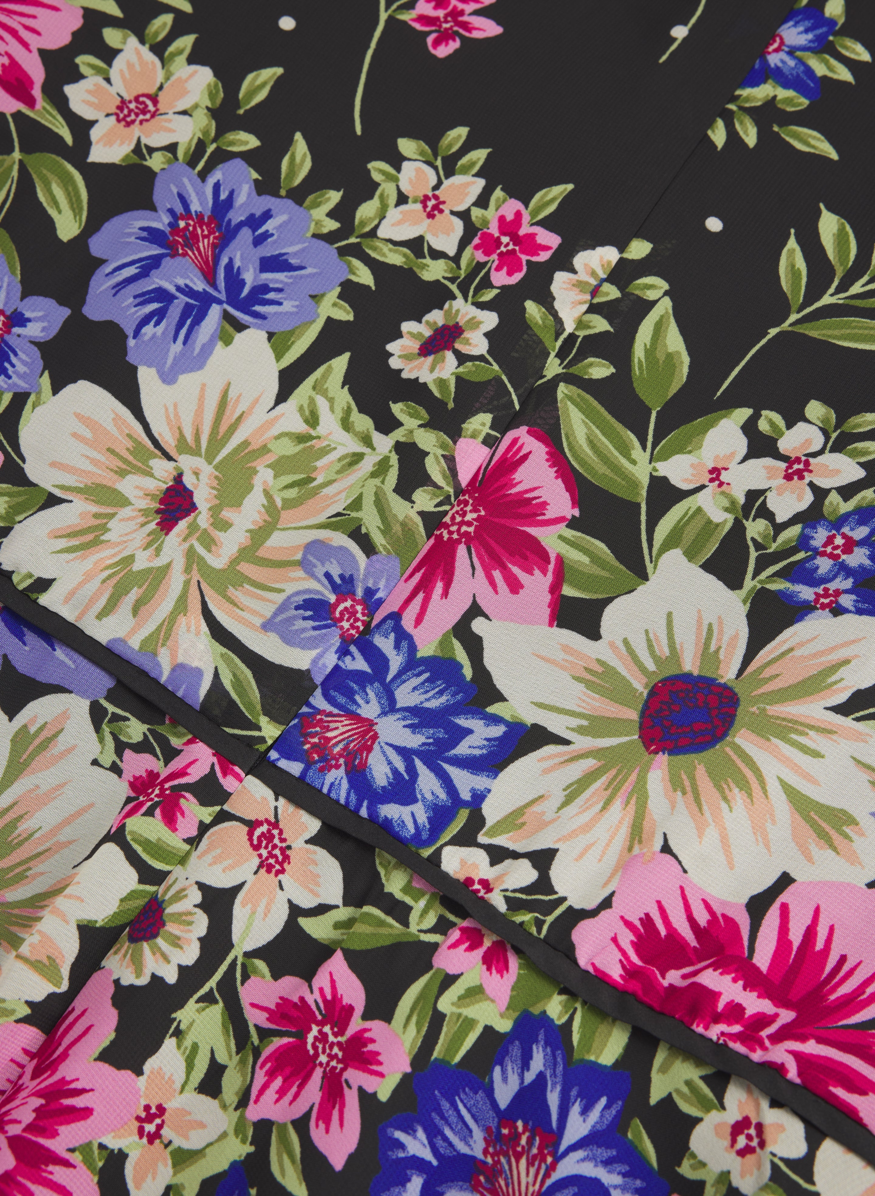 Cascade Floral Print Dress - Image 7