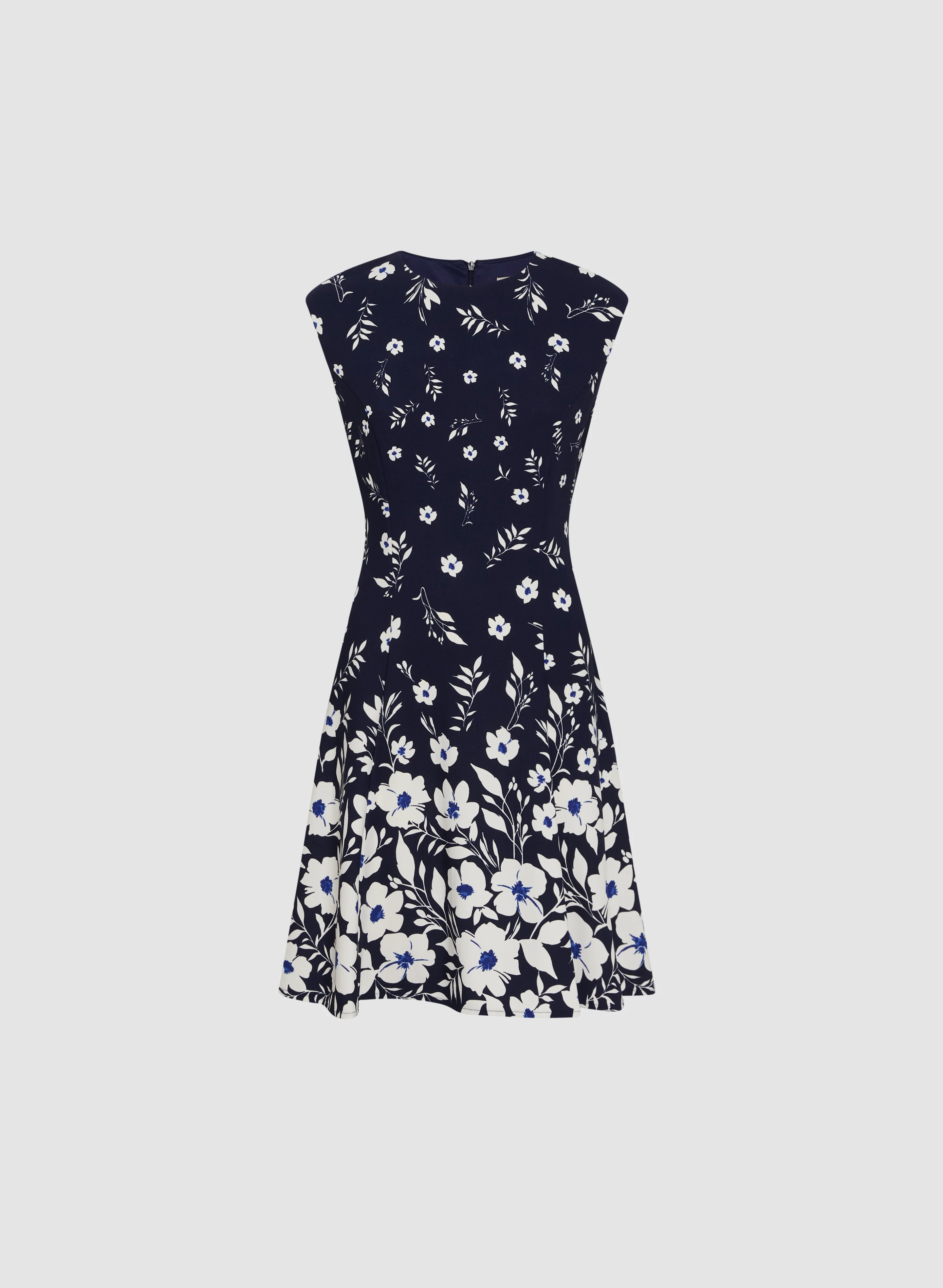 Cascading Floral Print Dress - Image 5
