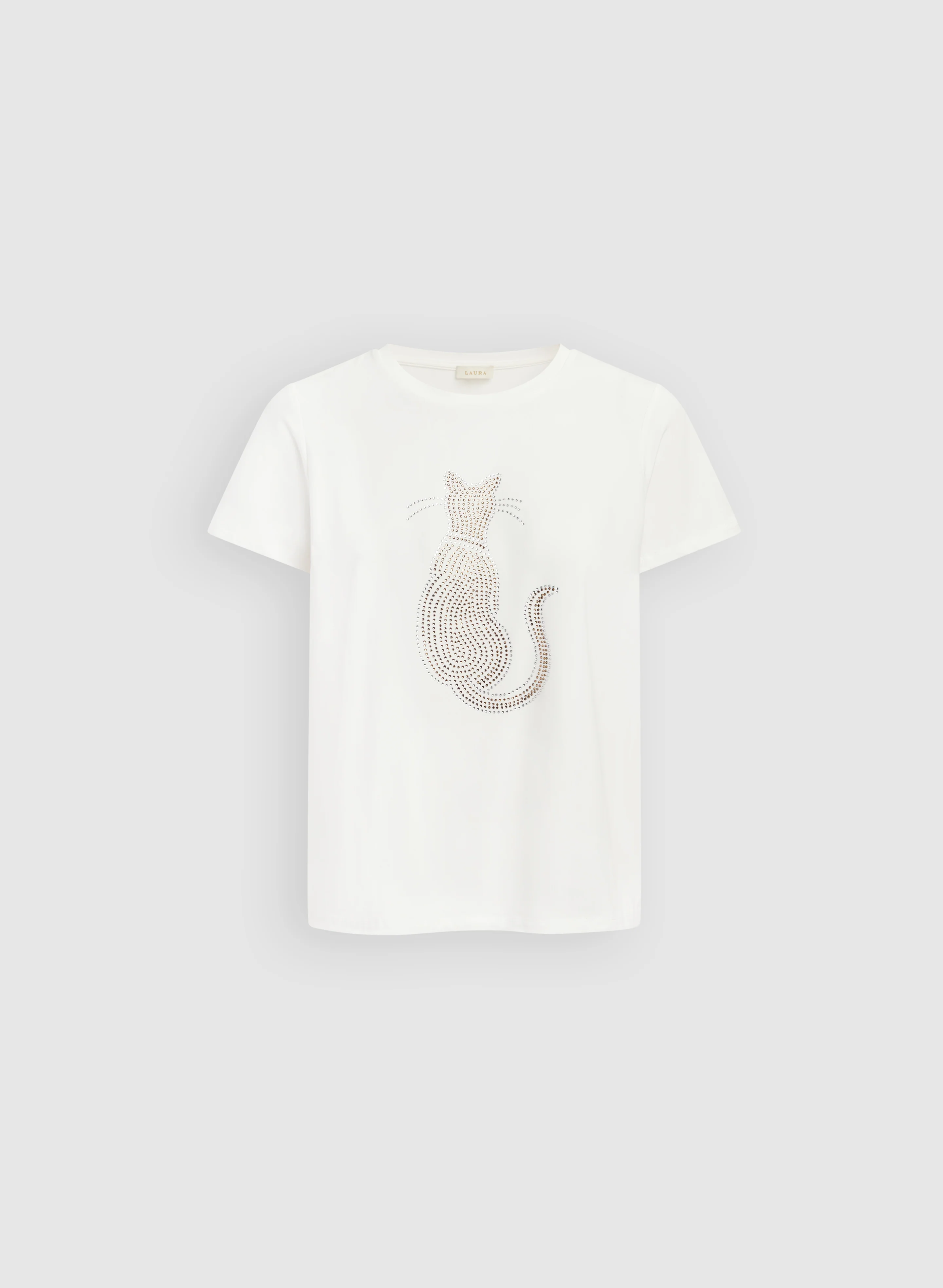 Cat Logo Modal-Blend T-Shirt - Image 6