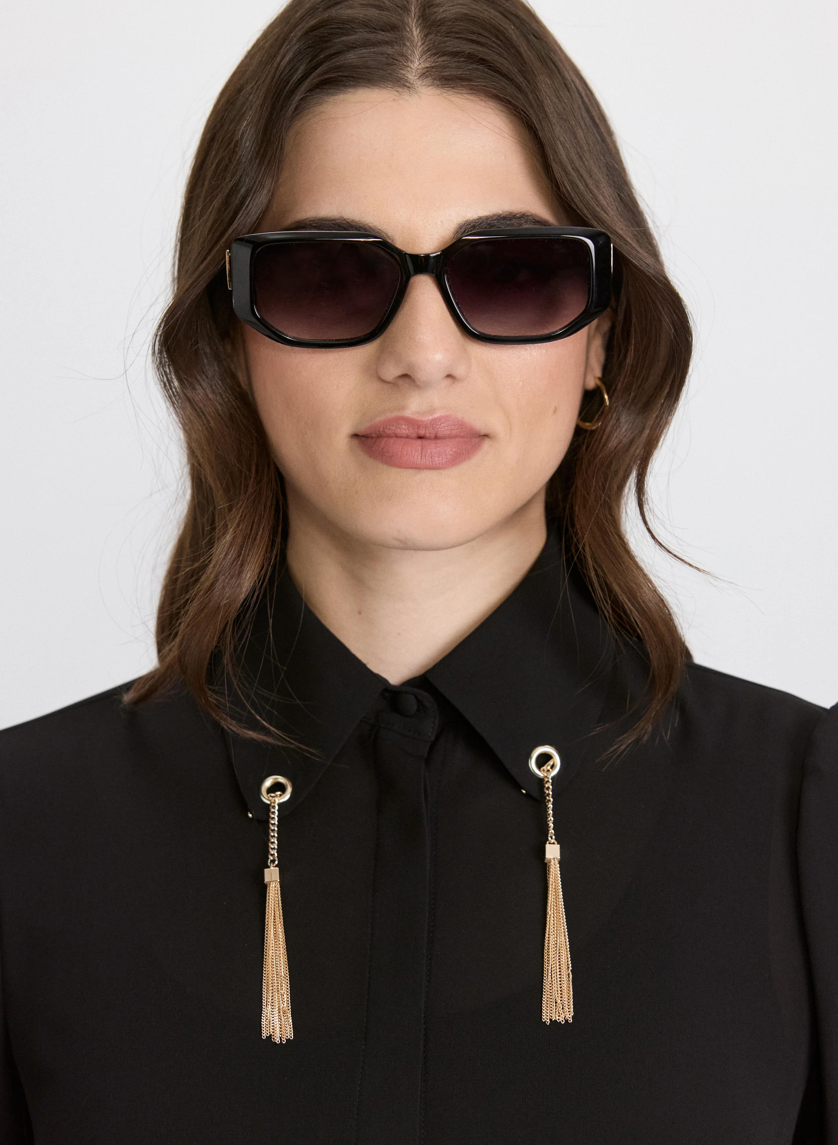 Chain Tassel Detail Blouse - Image 8