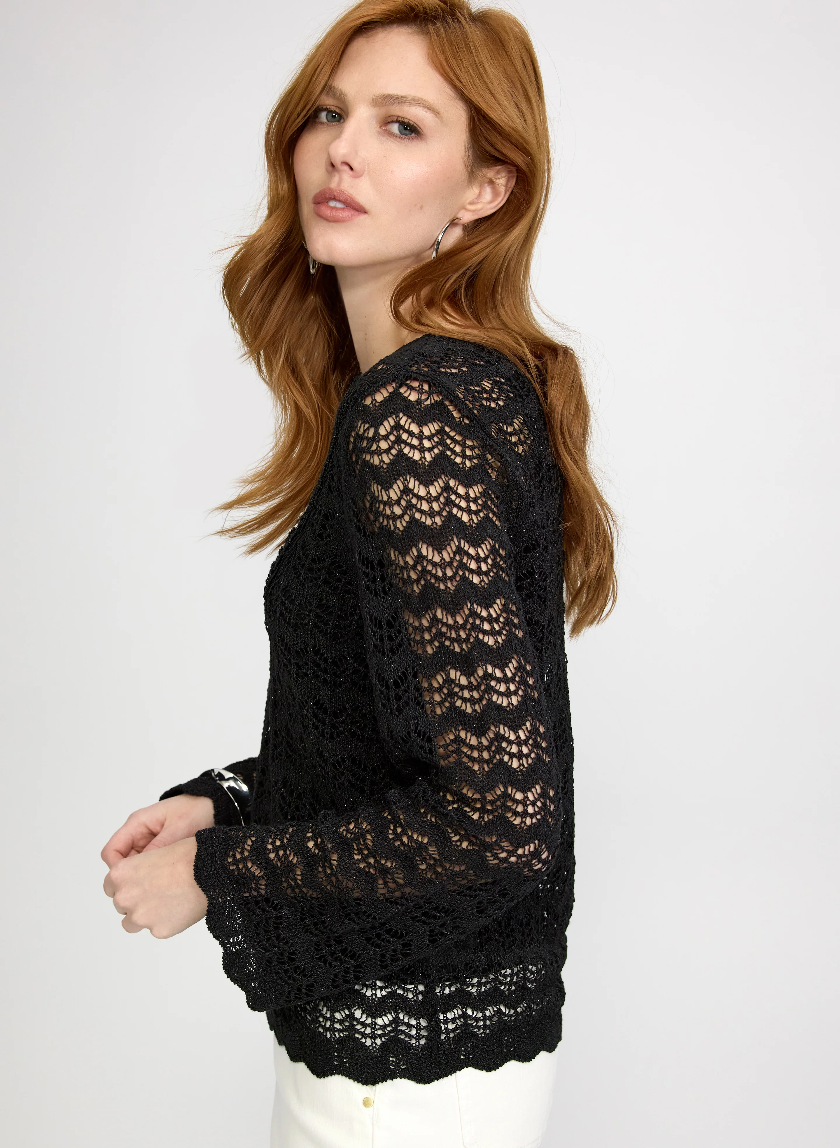 Chevron Knit Pullover - Image 2