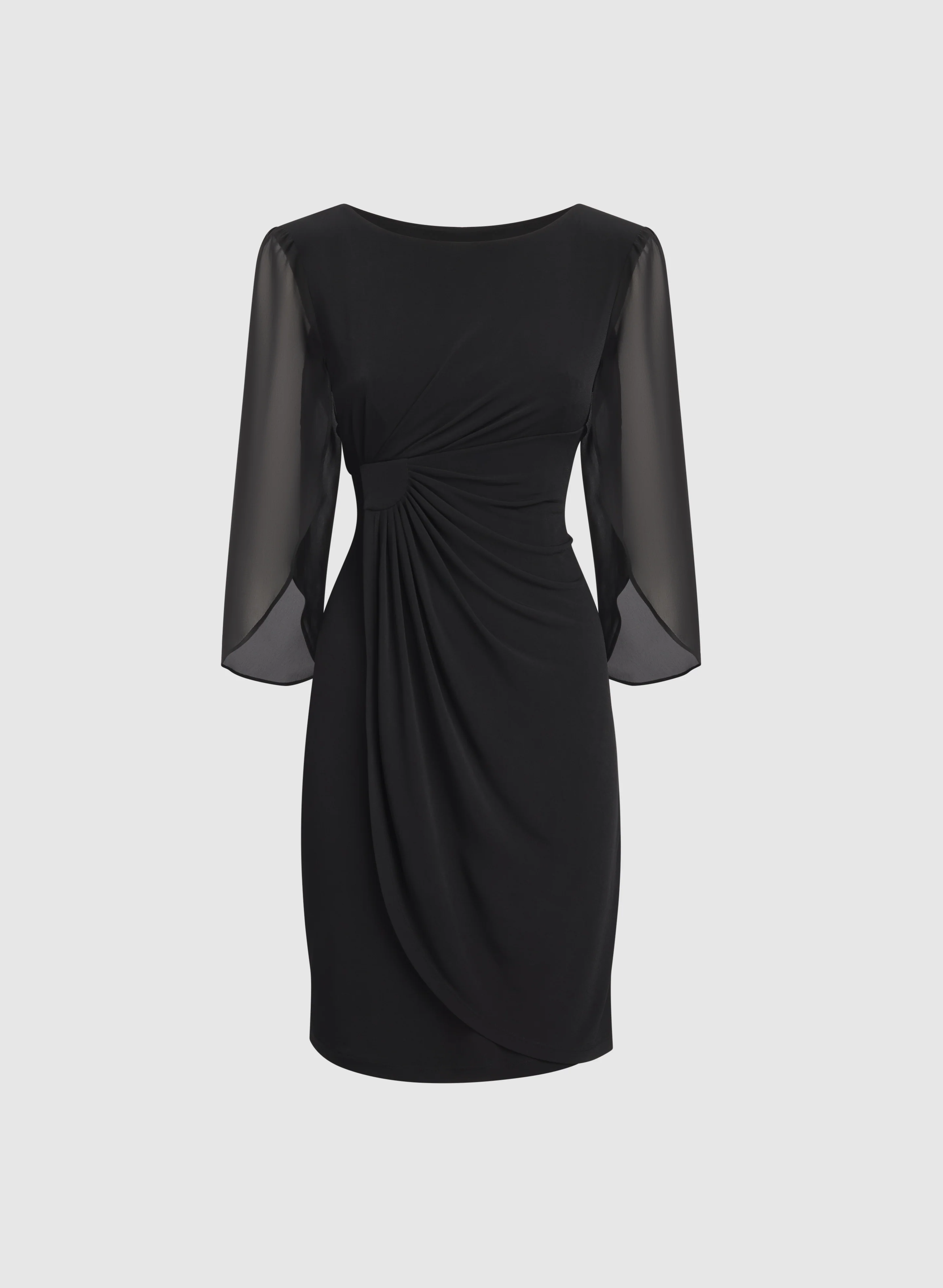 Chiffon Cape Sleeve Dress - Image 6