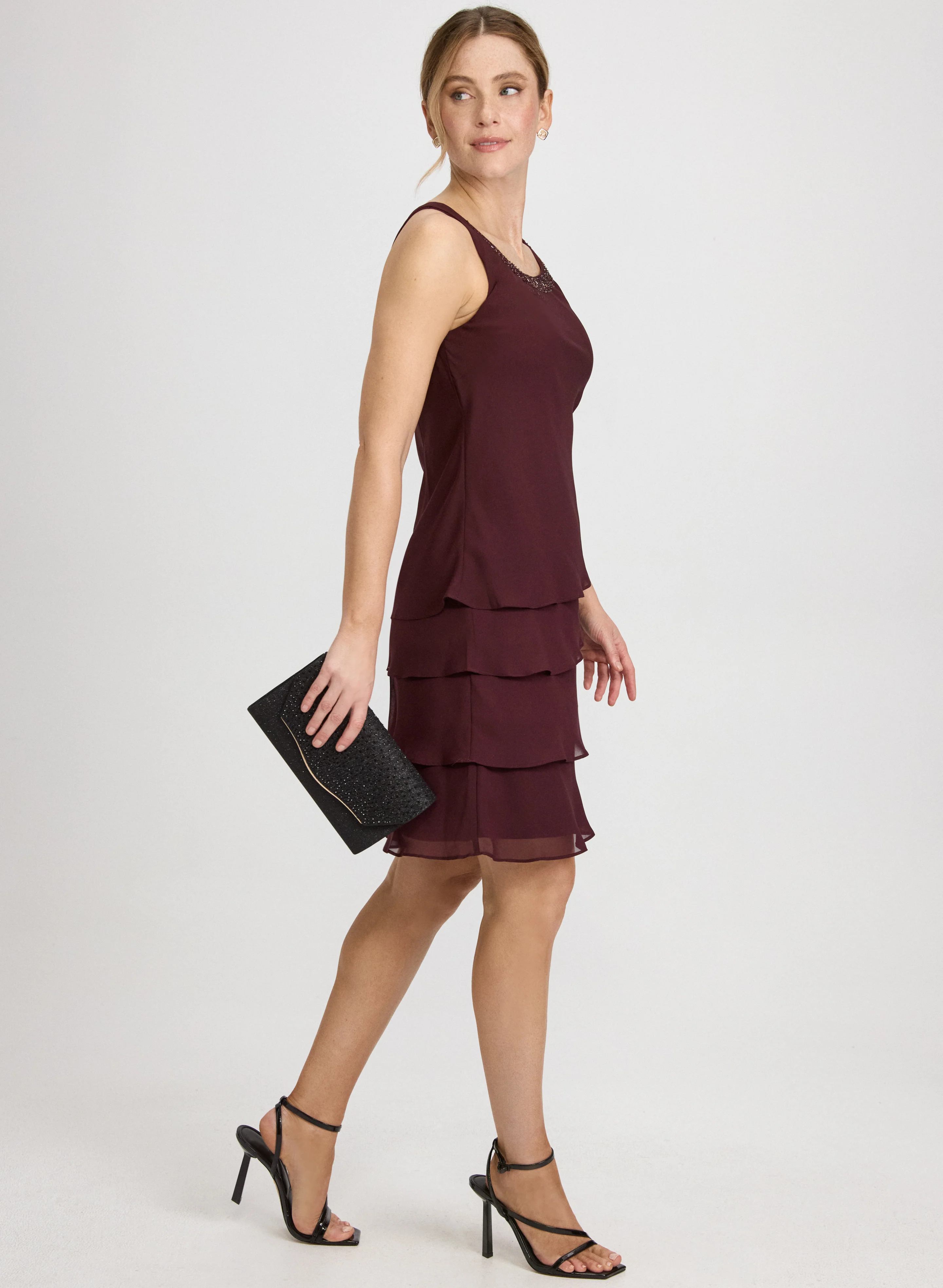 Chiffon Jacket & Dress Set - Image 2