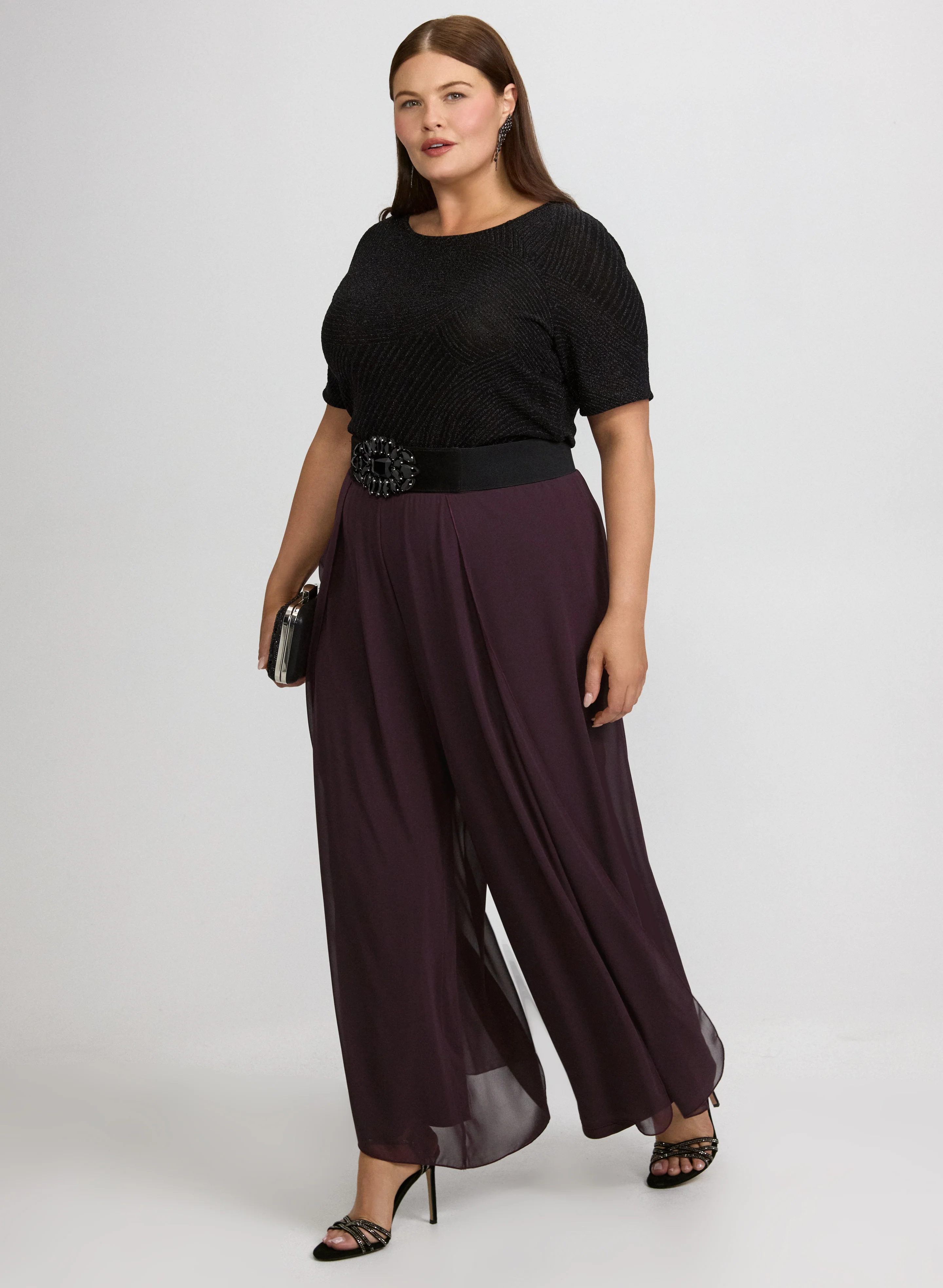 Chiffon Overlay Pants - Image 4