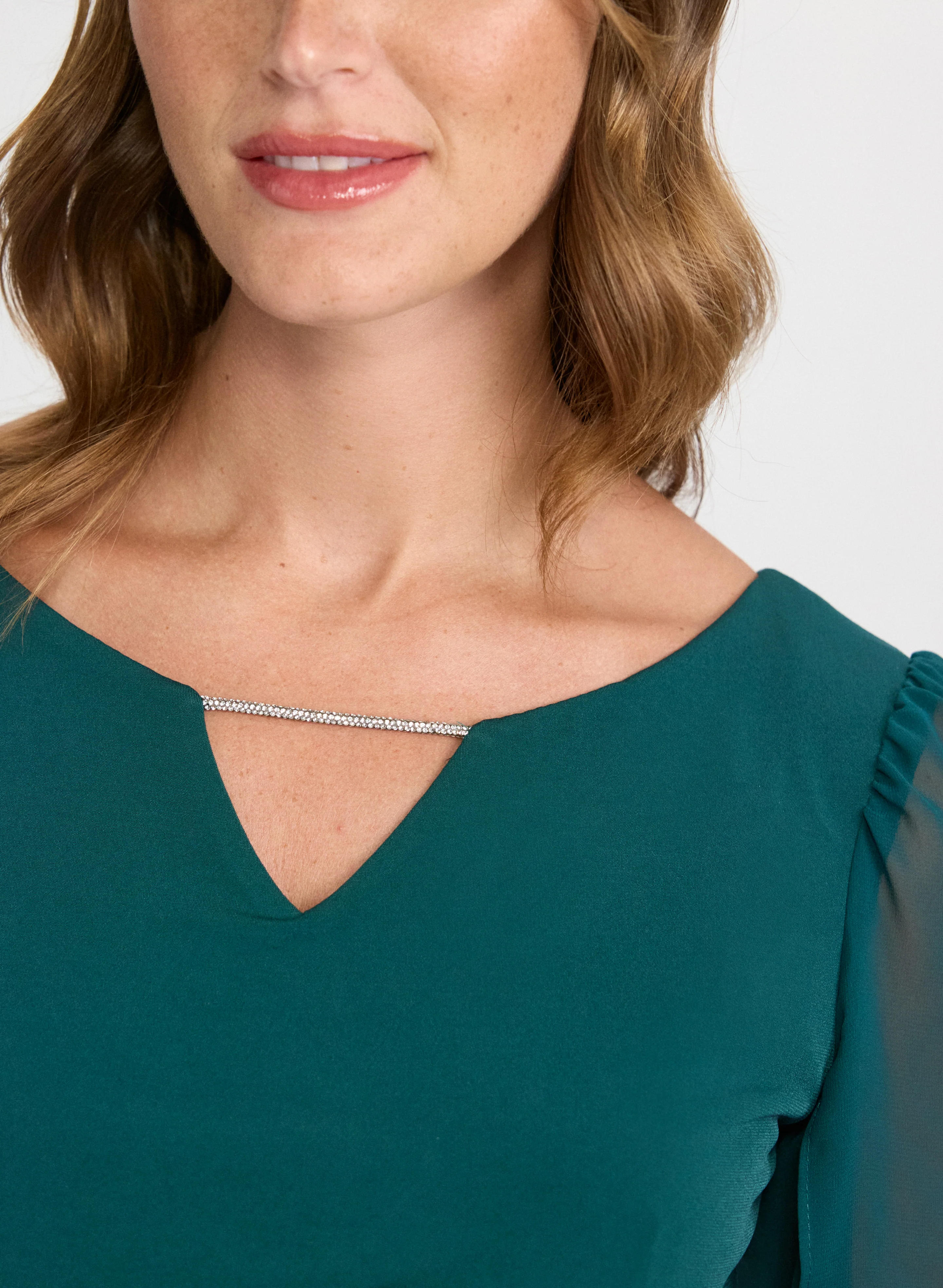 Chiffon Sleeve Dress - Image 5