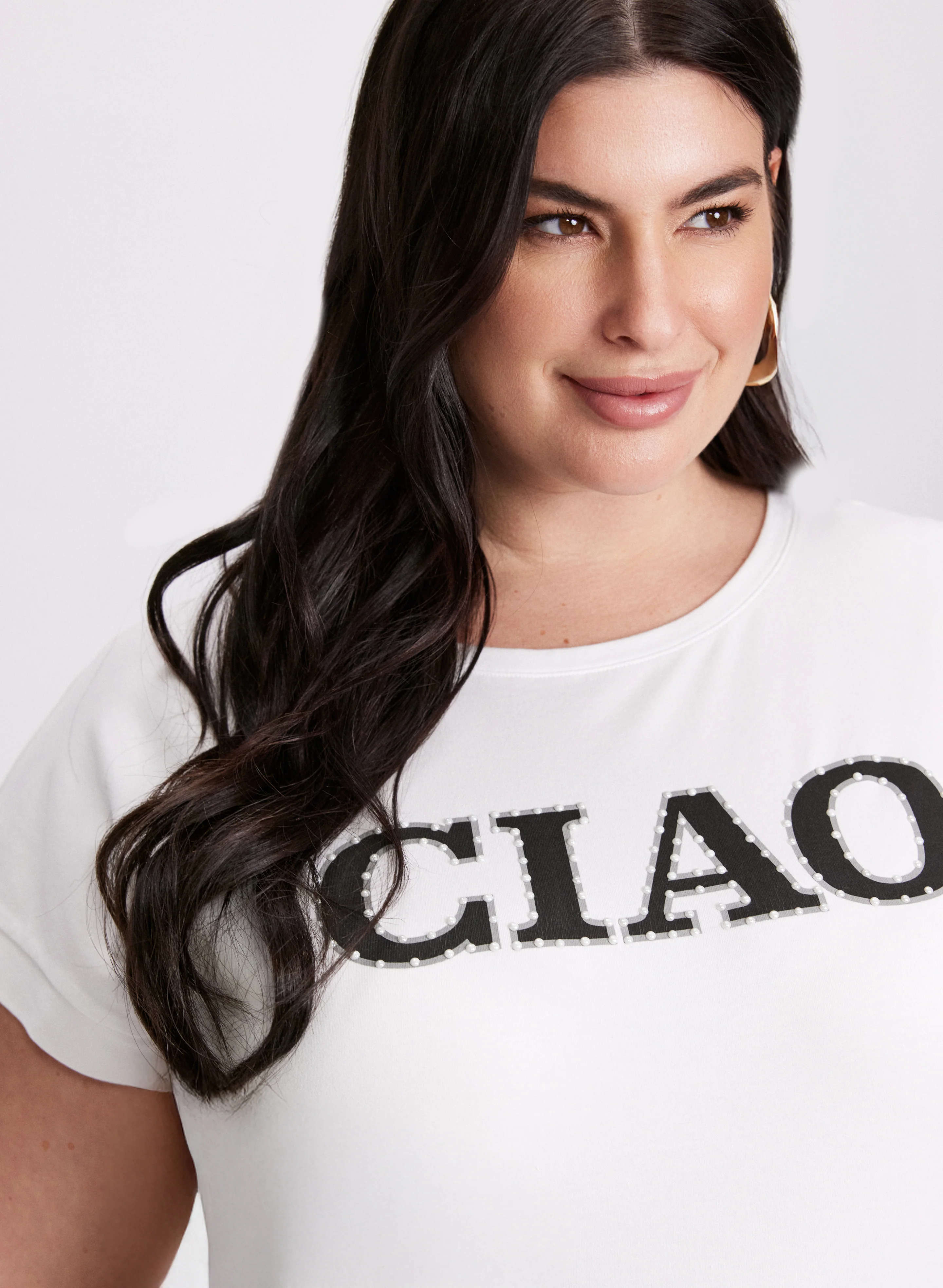 'Ciao' Cotton & Modal T-Shirt - Image 2