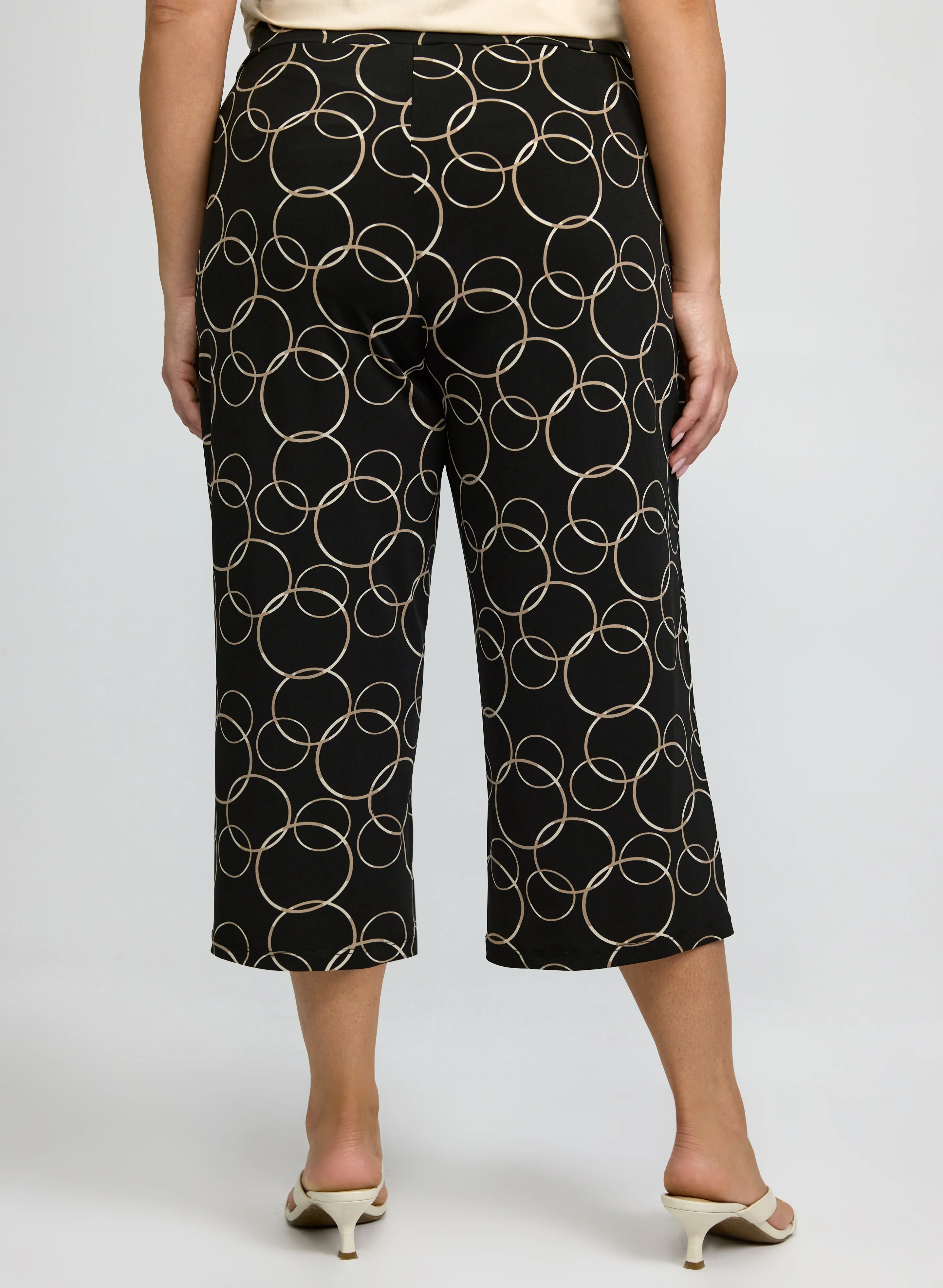 Circle Print Capris - Image 4