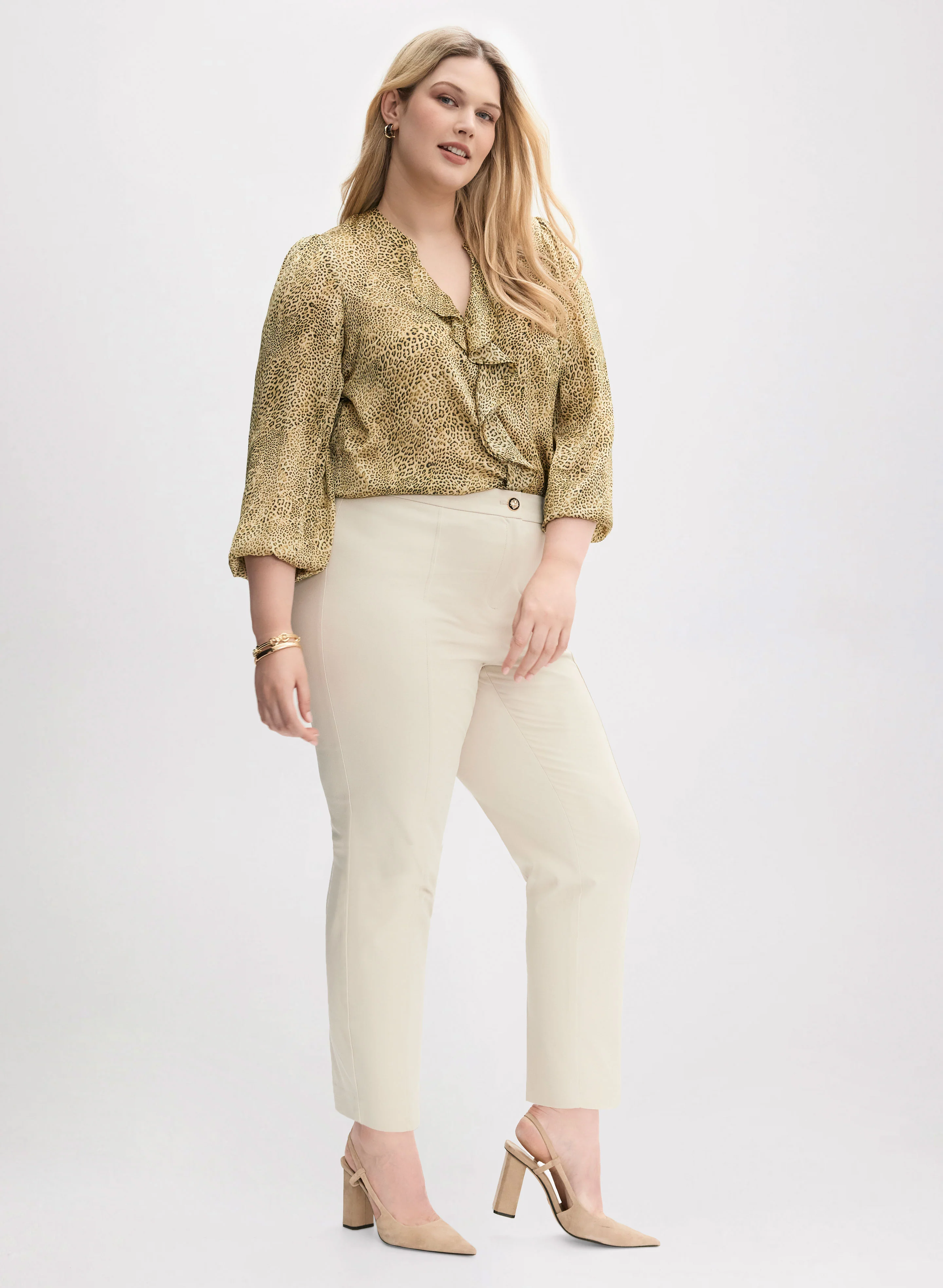 Emma Dart Detail Slim-Leg Pants – Regular - Image 3