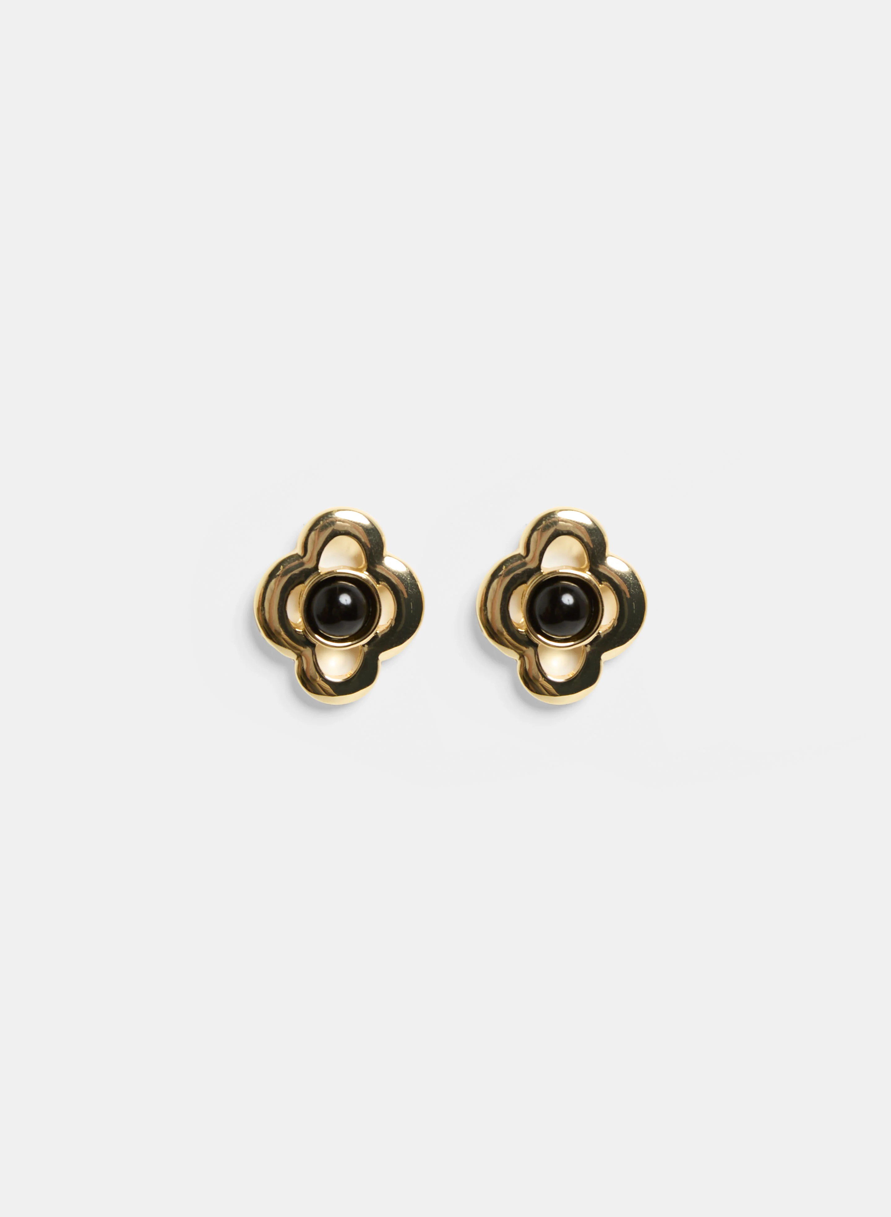 Clover Button Earrings