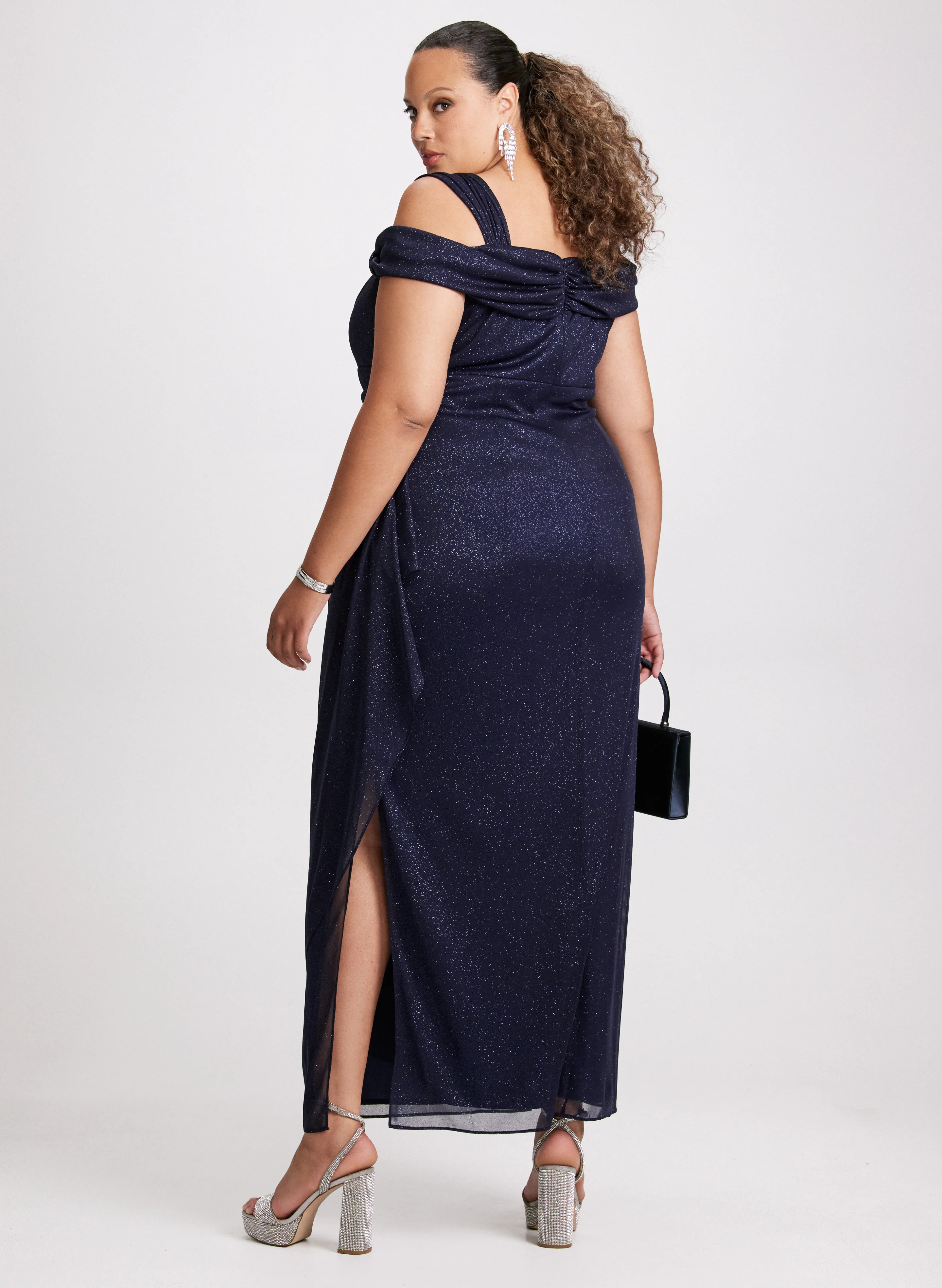 Cold Shoulder Empire Waist Dress - Image 2