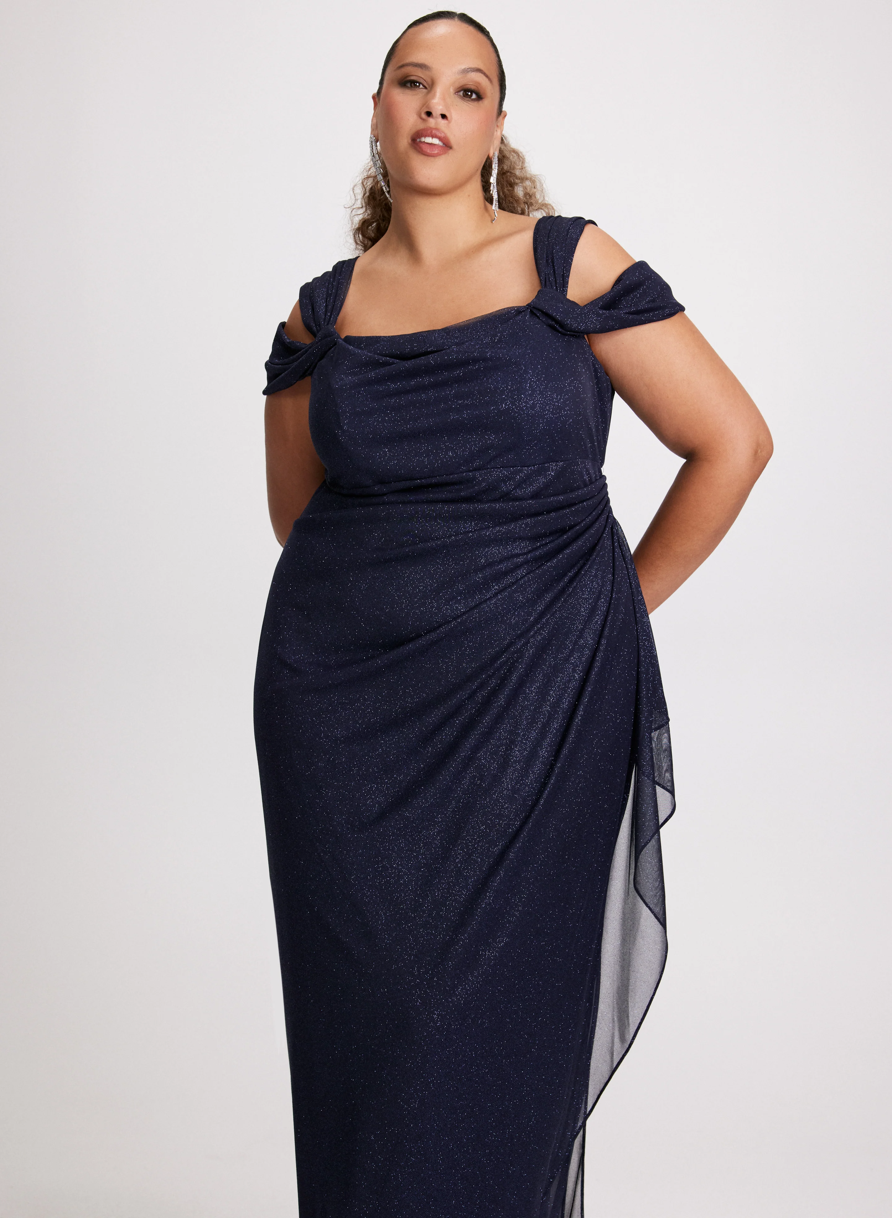 Cold Shoulder Empire Waist Dress - Image 4