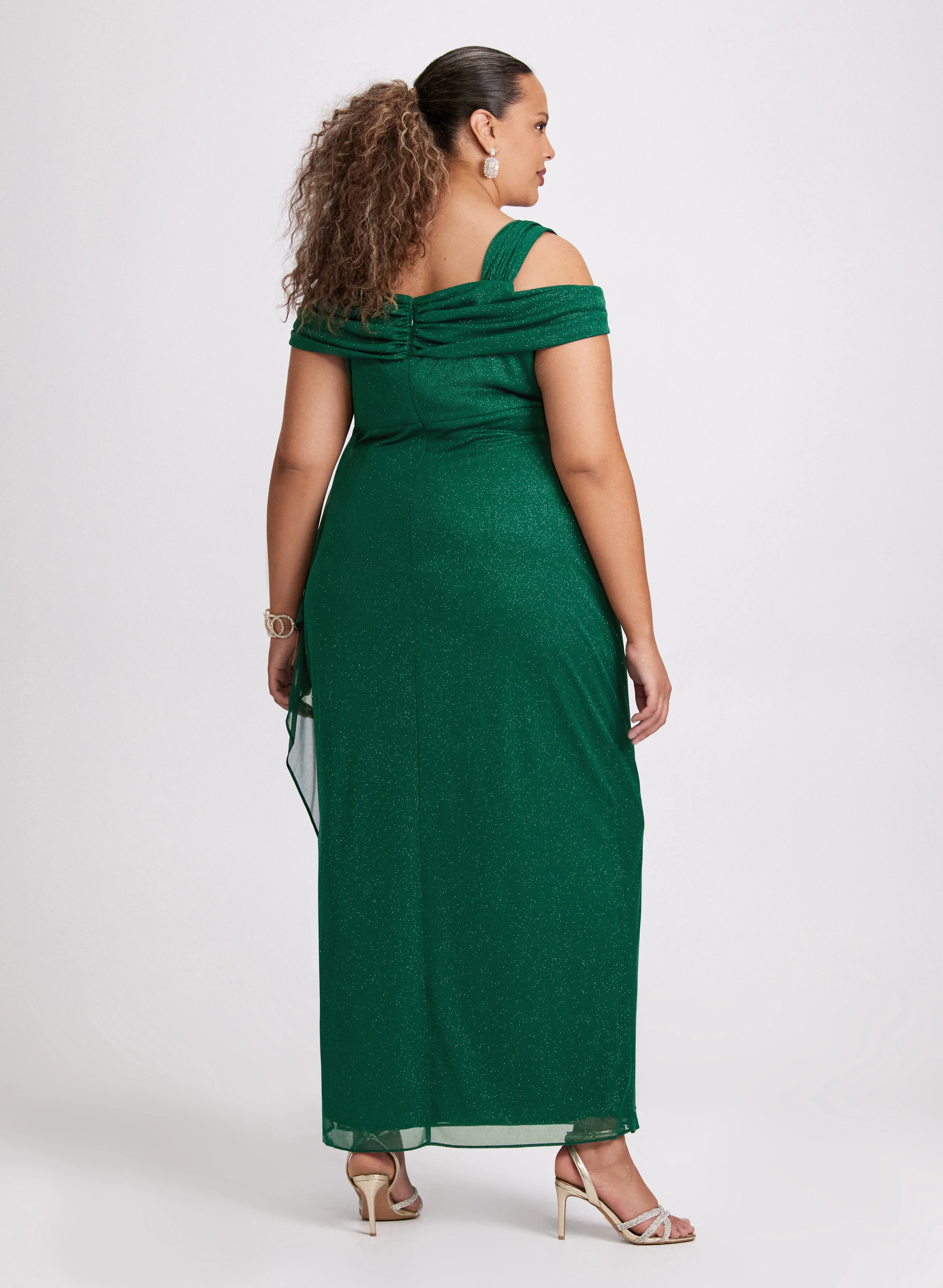 Cold Shoulder Empire Waist Dress - Image 4