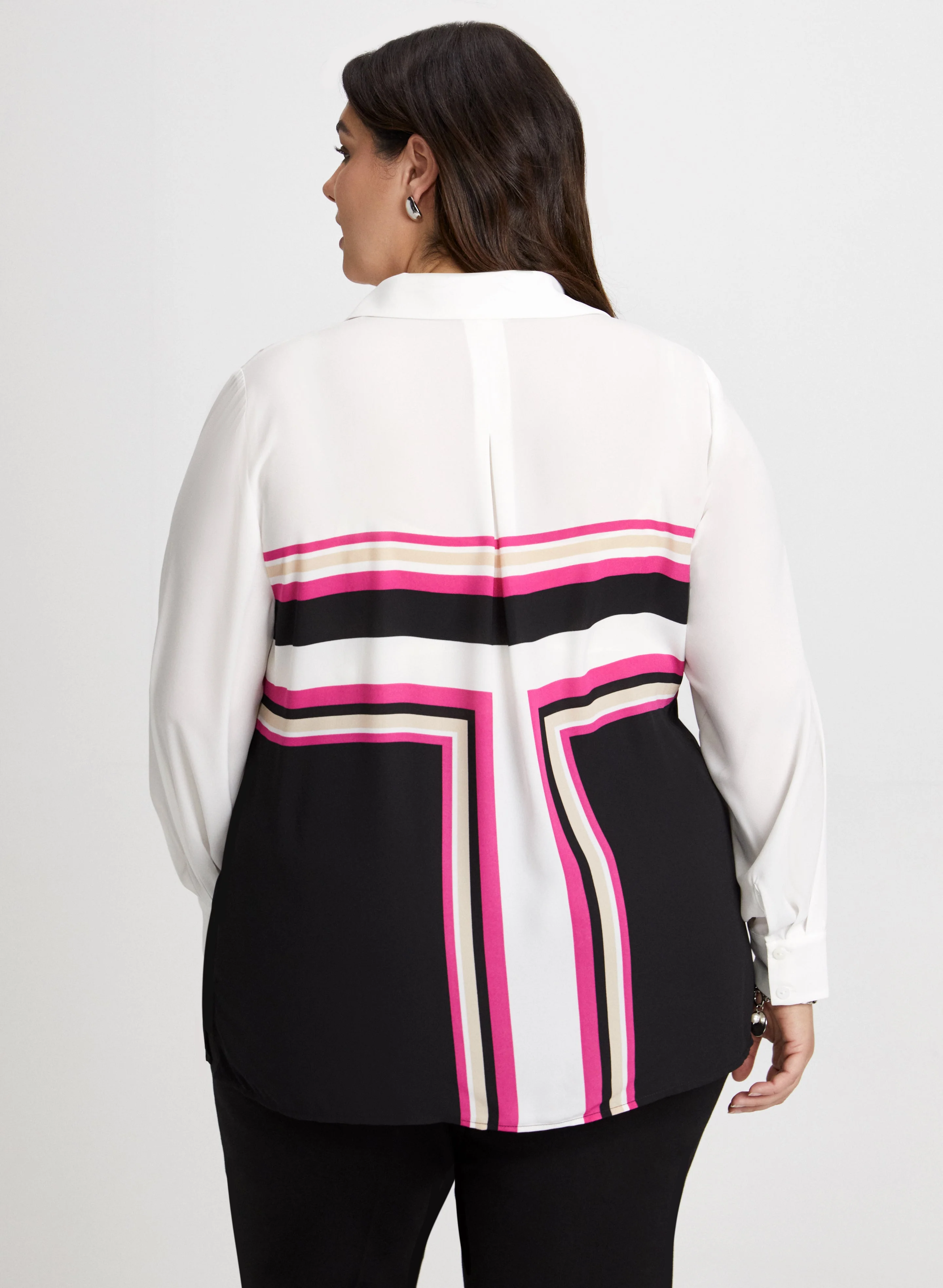 Colour Block Button-Down Shirt - Image 4