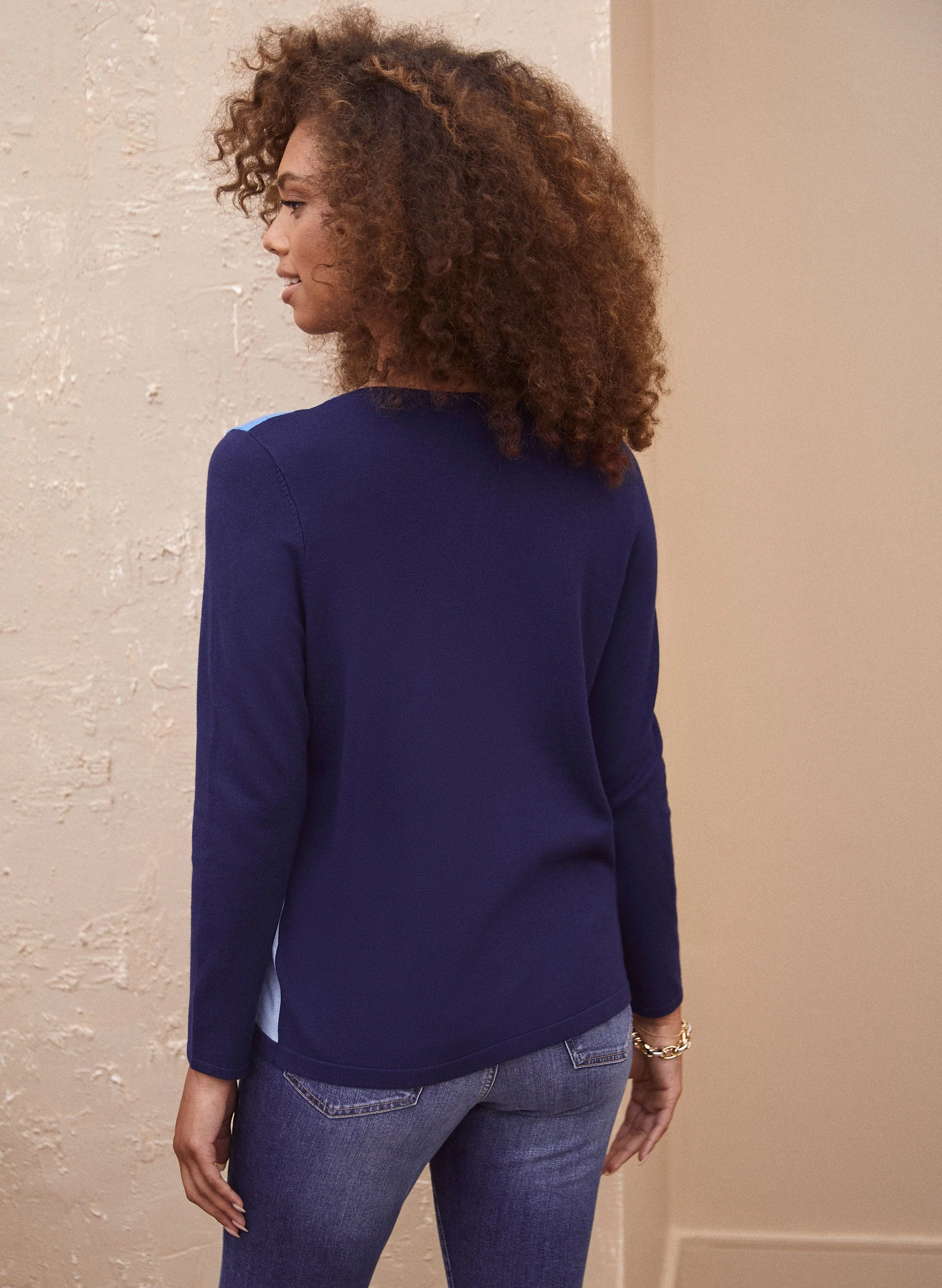 Colour Block Cardigan - Image 4