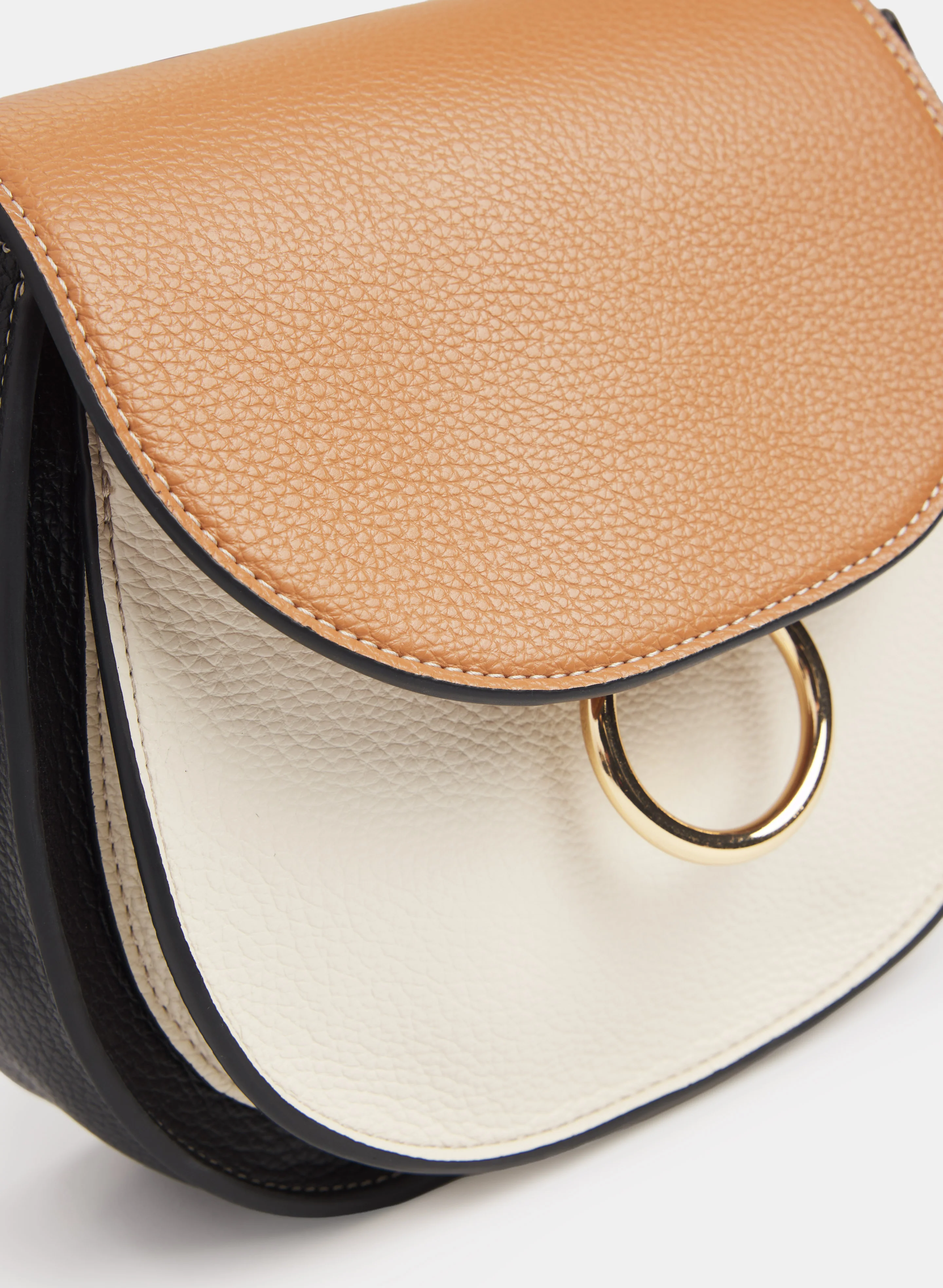 Colour Block Saddle Bag - Image 2