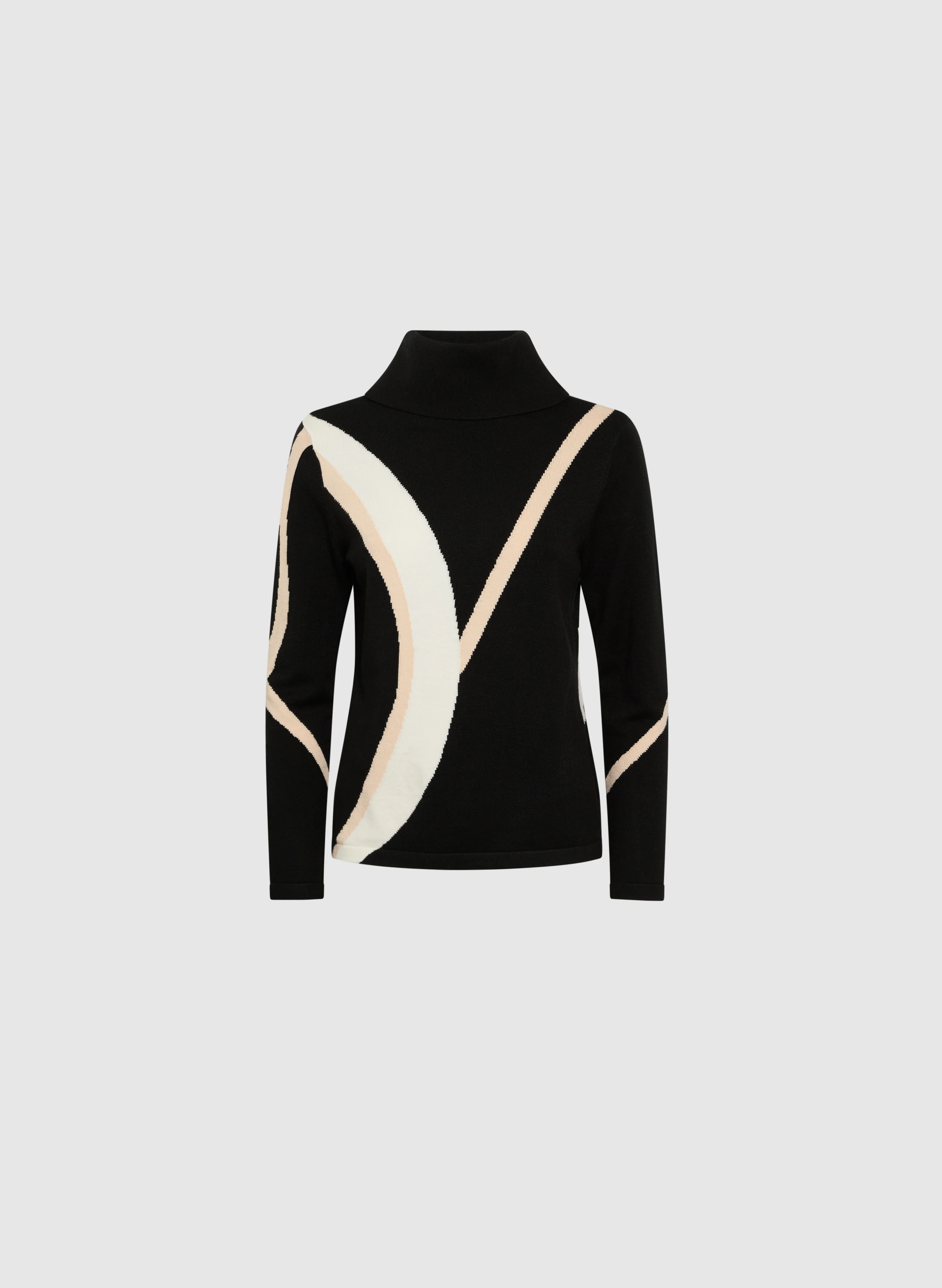 Colour Block Turtleneck Sweater - Image 6