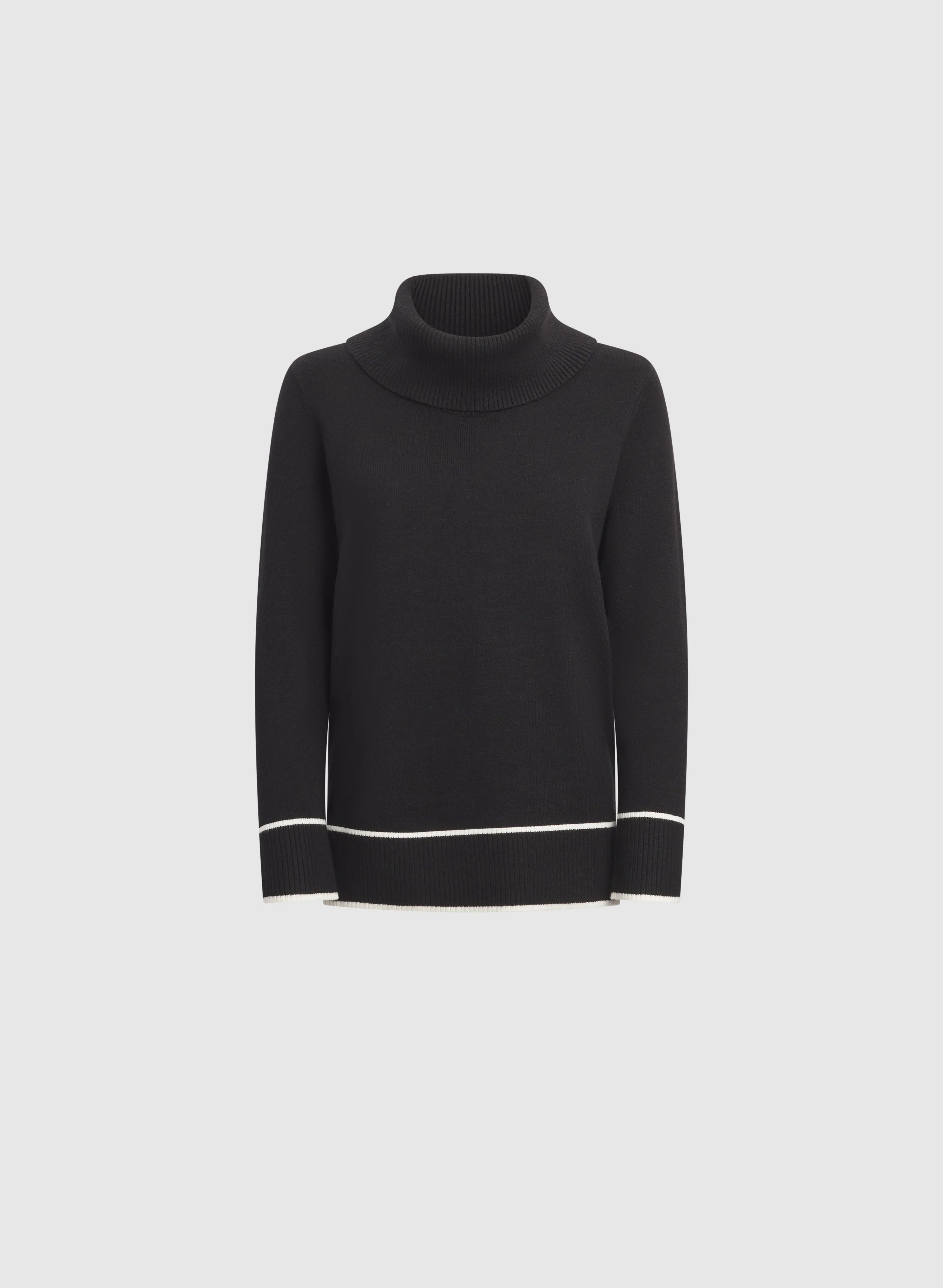 Contrast Cowl Neck Sweater - Image 6